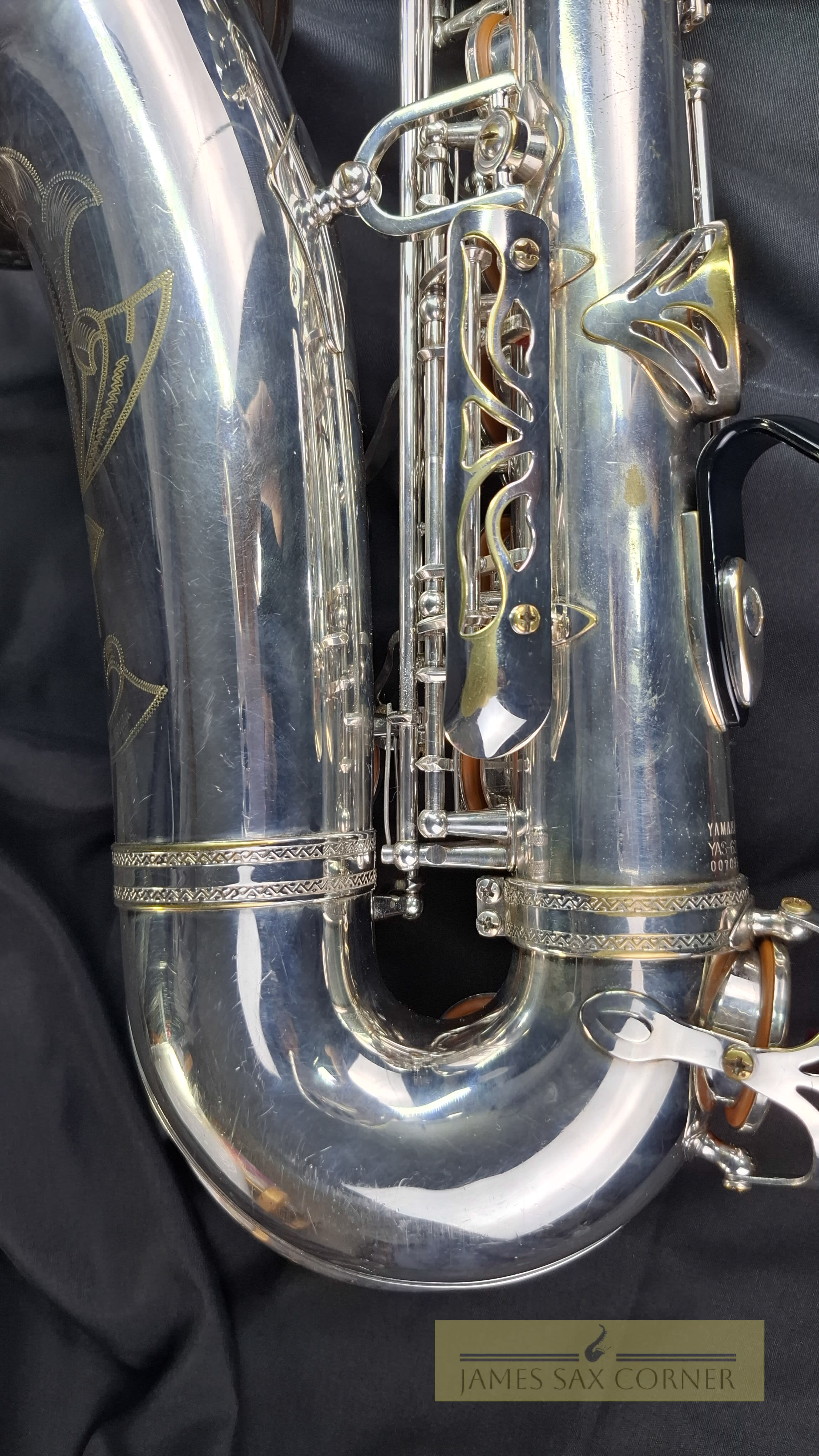 Vintage Yamaha YAS-62S Silver Alto Saxophone Purple Logo SN 007XXX 6