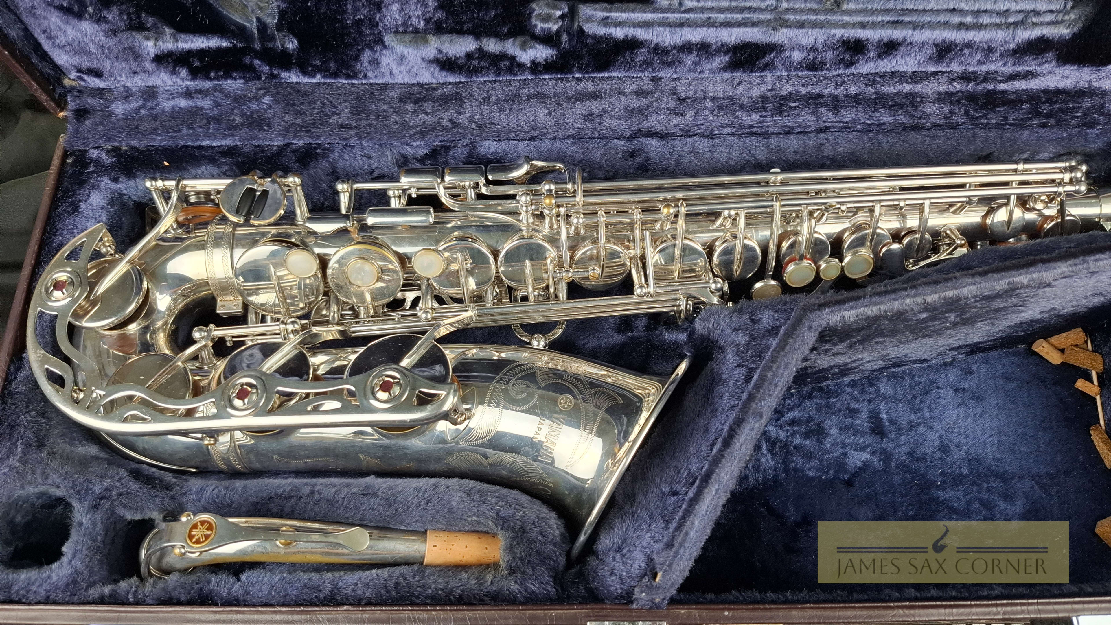 Vintage Yamaha YAS-62S Silver Alto Saxophone Purple Logo SN 007XXX 21