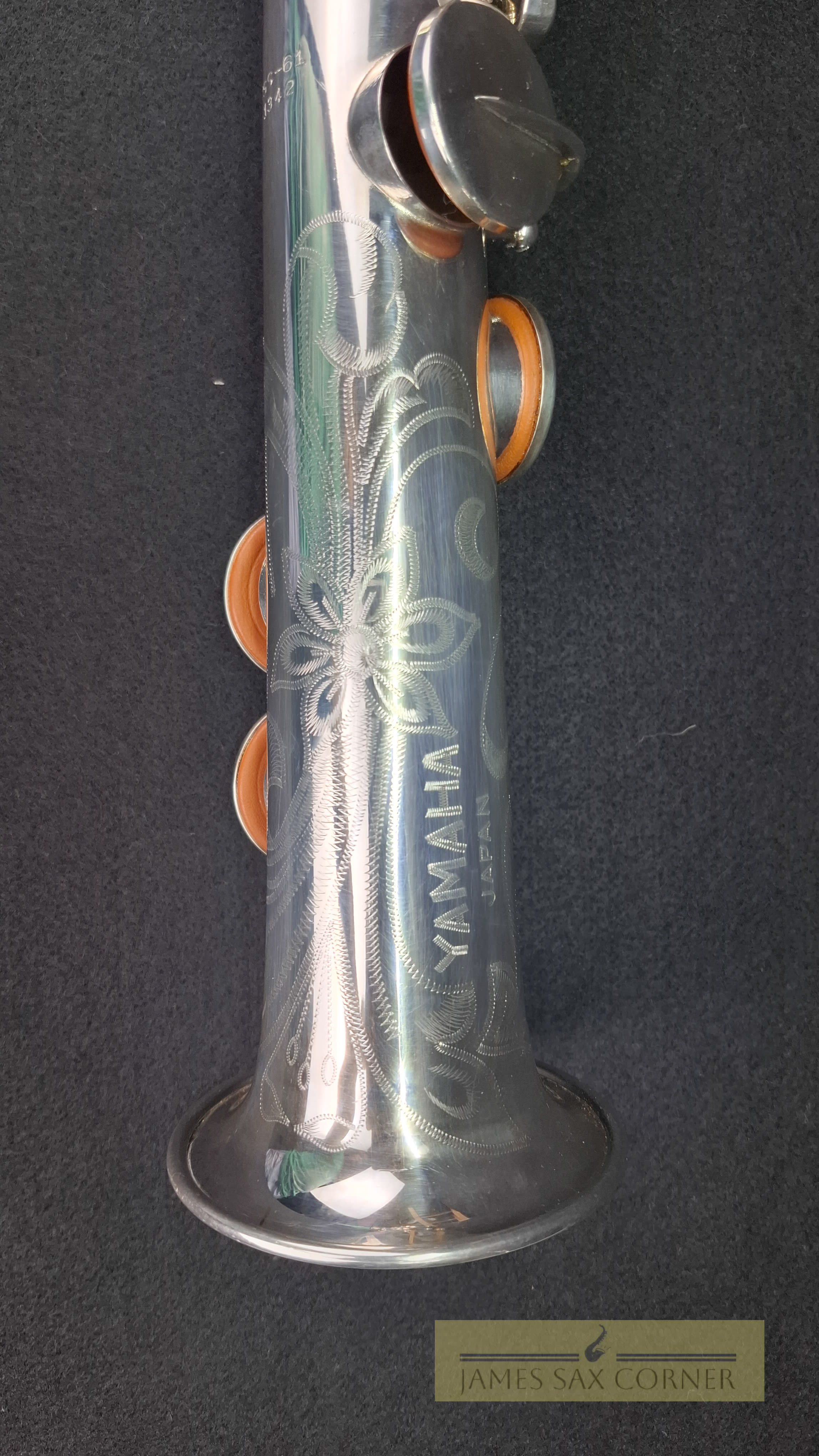 Yamaha YSS-61 Silver Soprano Saxophone SN 13XX 2