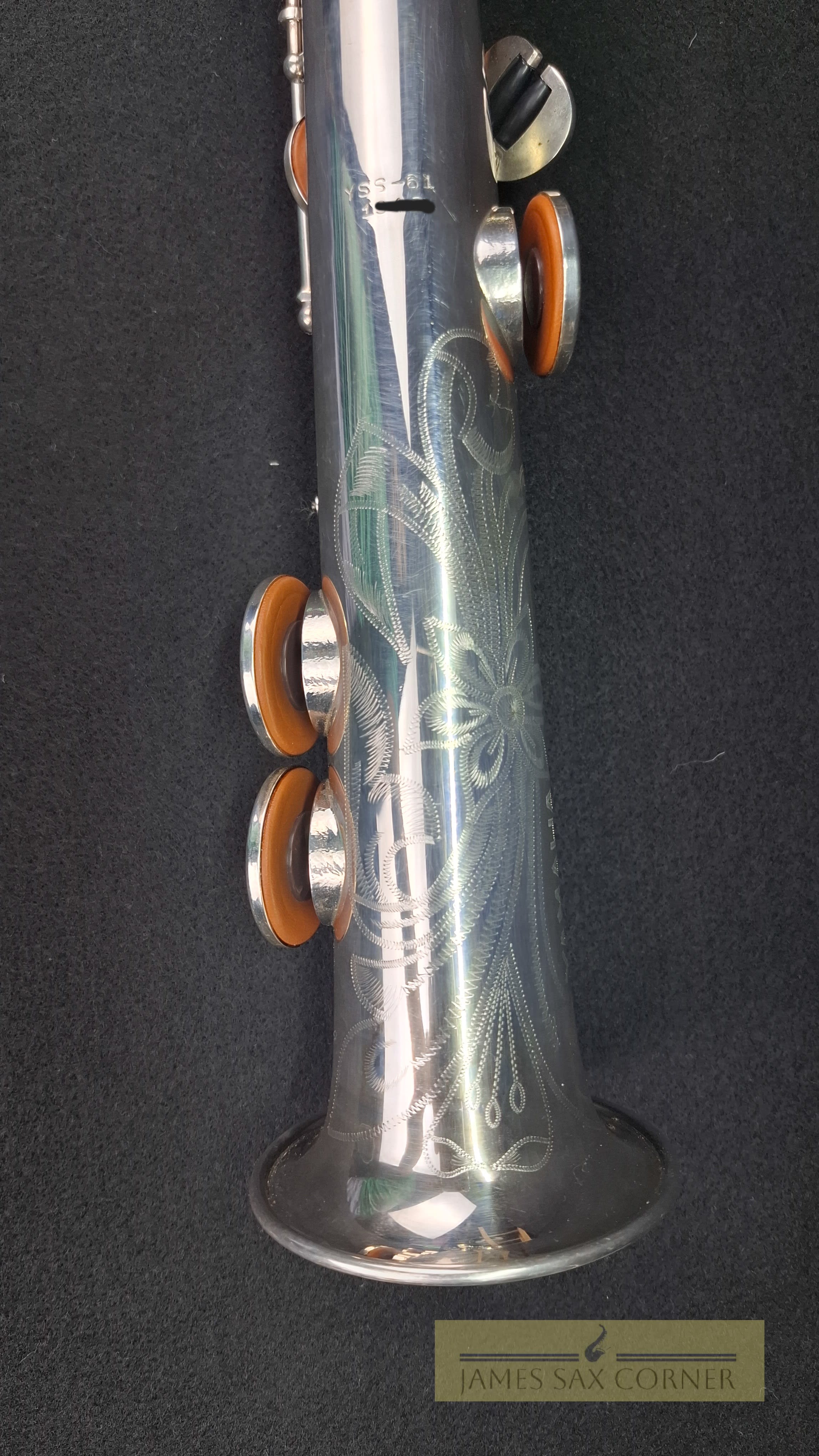 Yamaha YSS-61 Silver Soprano Saxophone SN 13XX 5