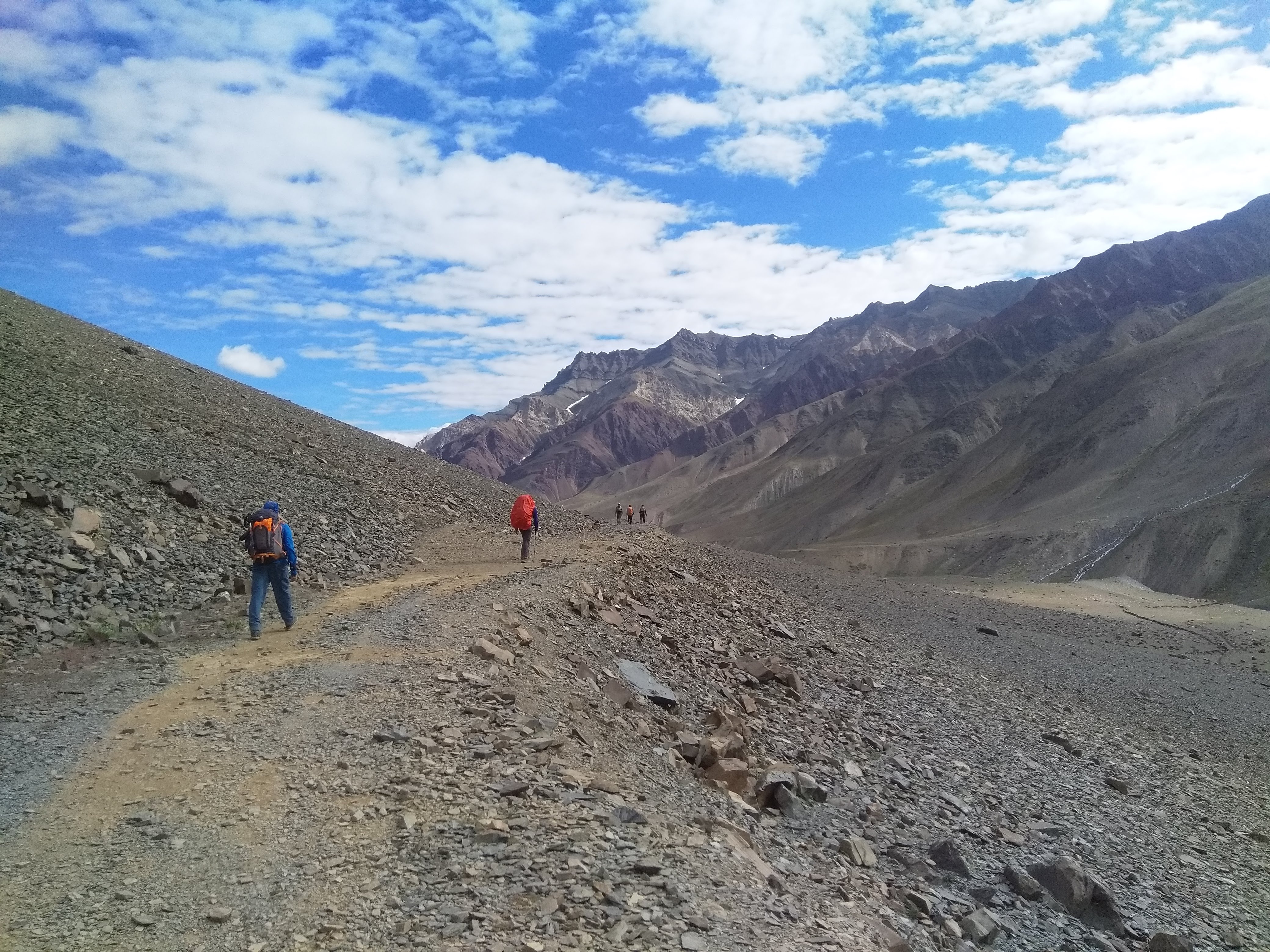 the barren yet colorful landscape of Spiti