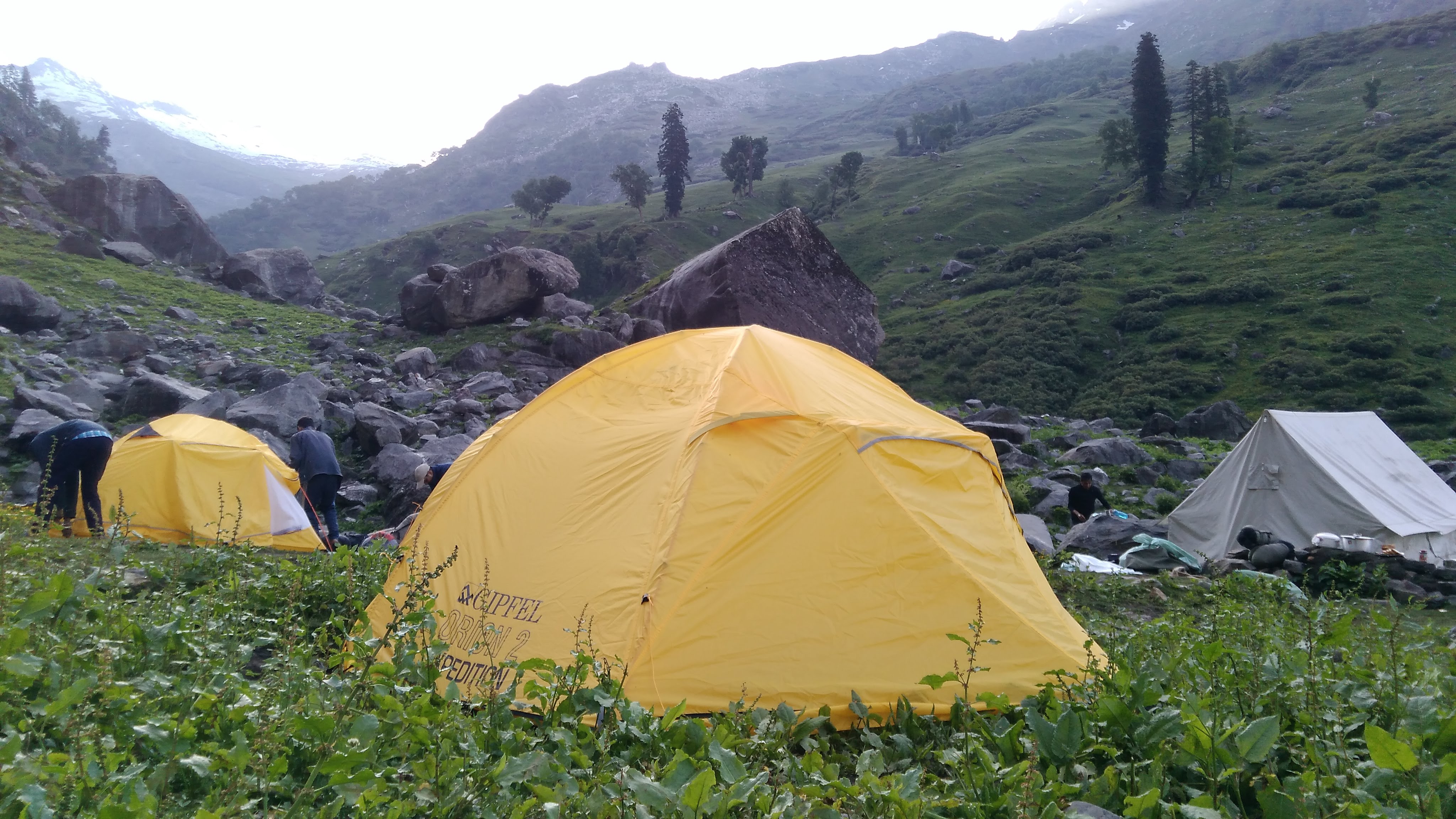 campsite of chika kullu valley style=
