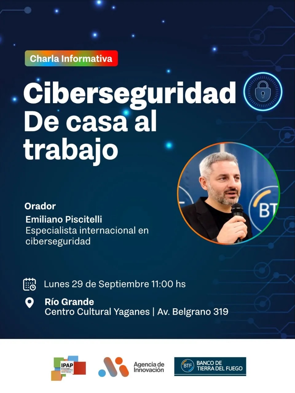 El BTF invita a charla abierta y gratuita sobre ciberseguridad