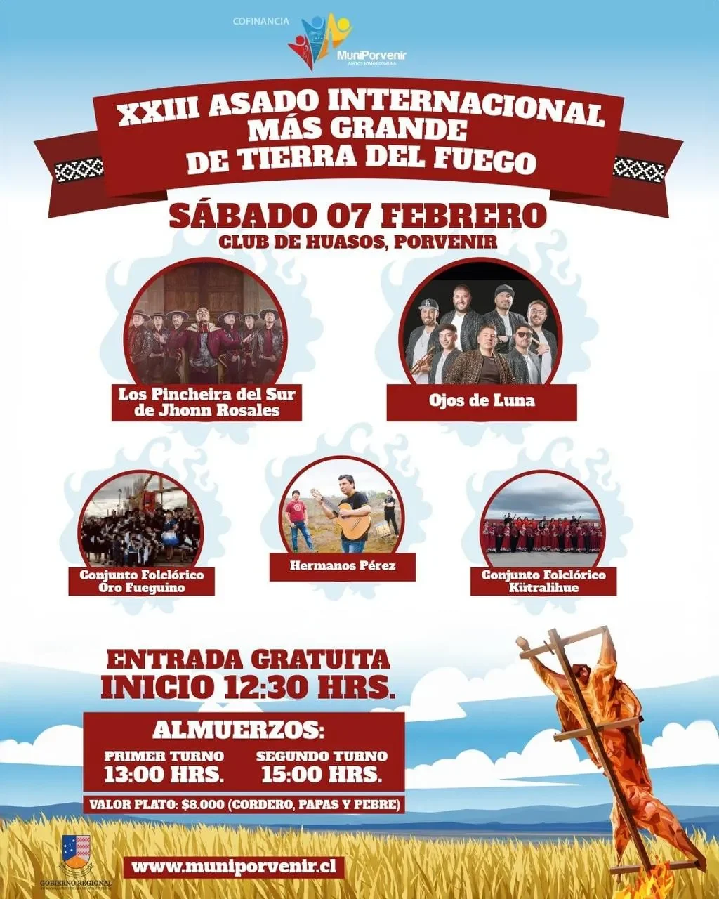 Tolhuin participará de la XXII Versión del Asado Internacional Más Grande de Tierra del Fuego en Porvenir