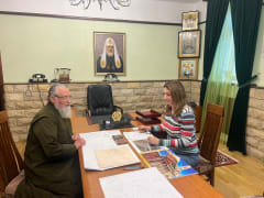 Встреча митрополита Никона с главным архитектором Воскресенского собора