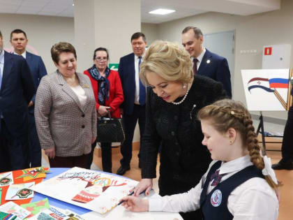 Валентина Матвиенко и Игорь Комаров посетили социальные объекты Мордовии