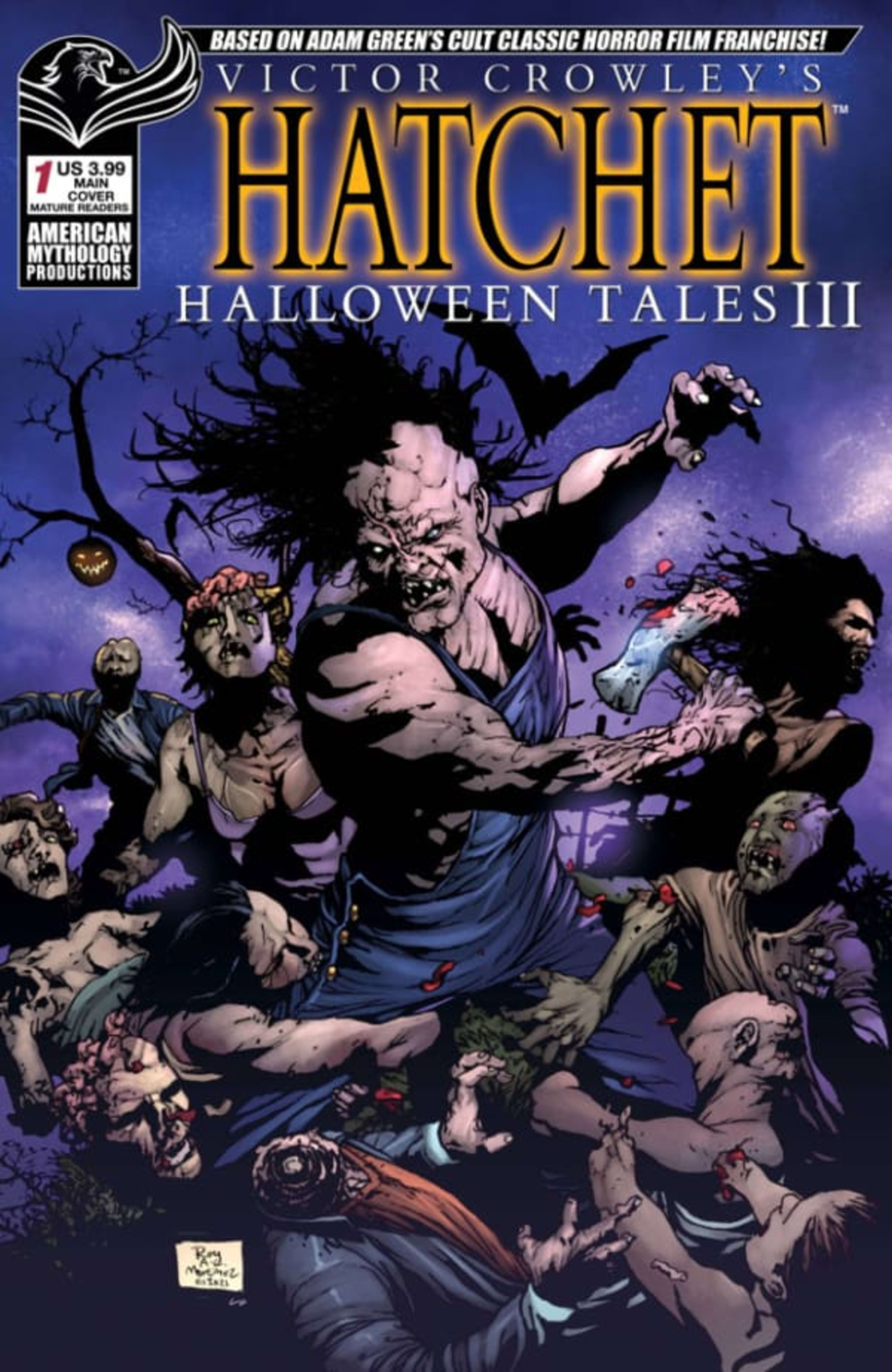 Victor Crowley's Hatchet Halloween Tales III cover — © American Mythology Productions