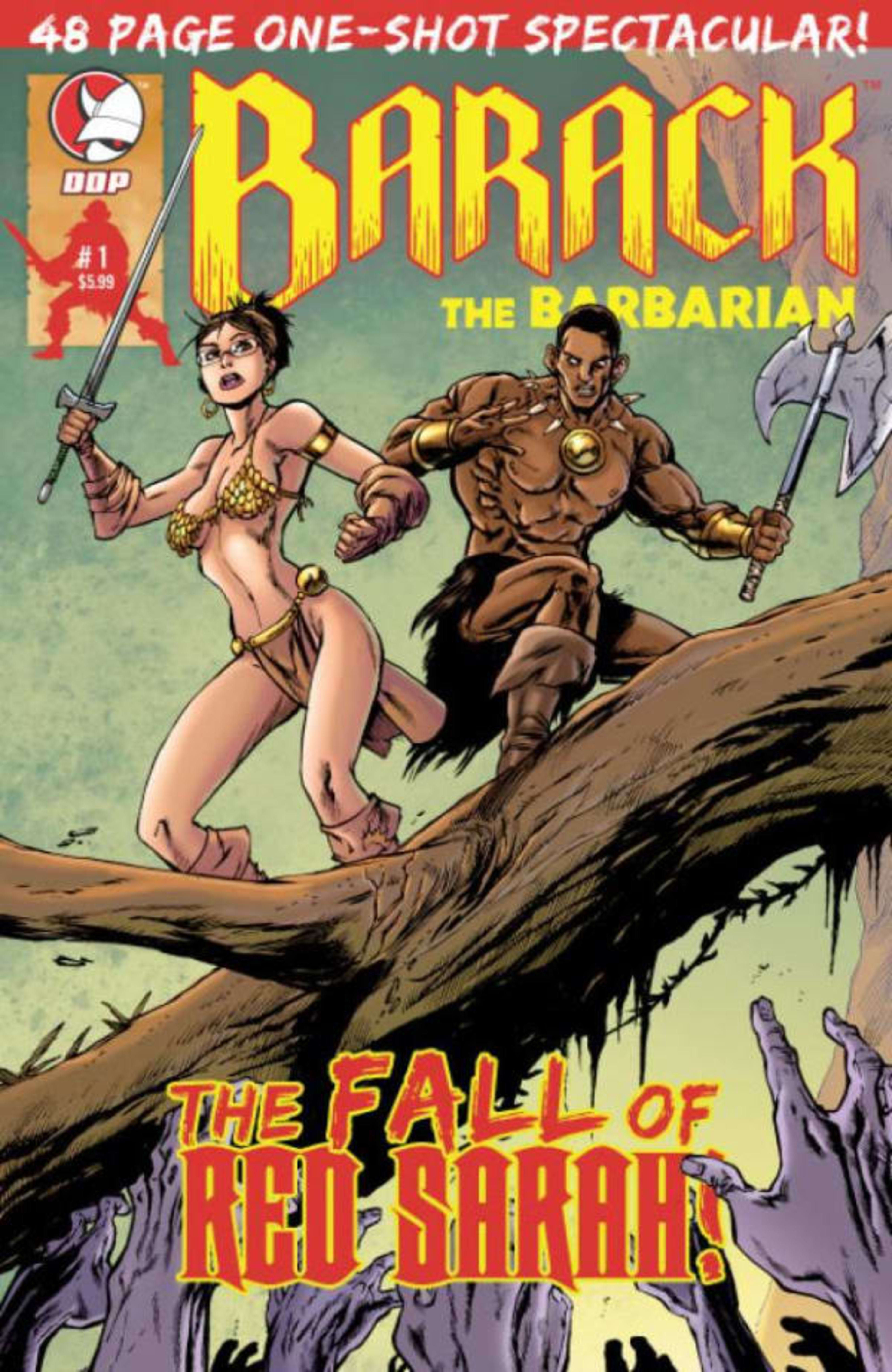 Barack the Barbarian: The Fall of Red Sarah cover — © Devil's Due