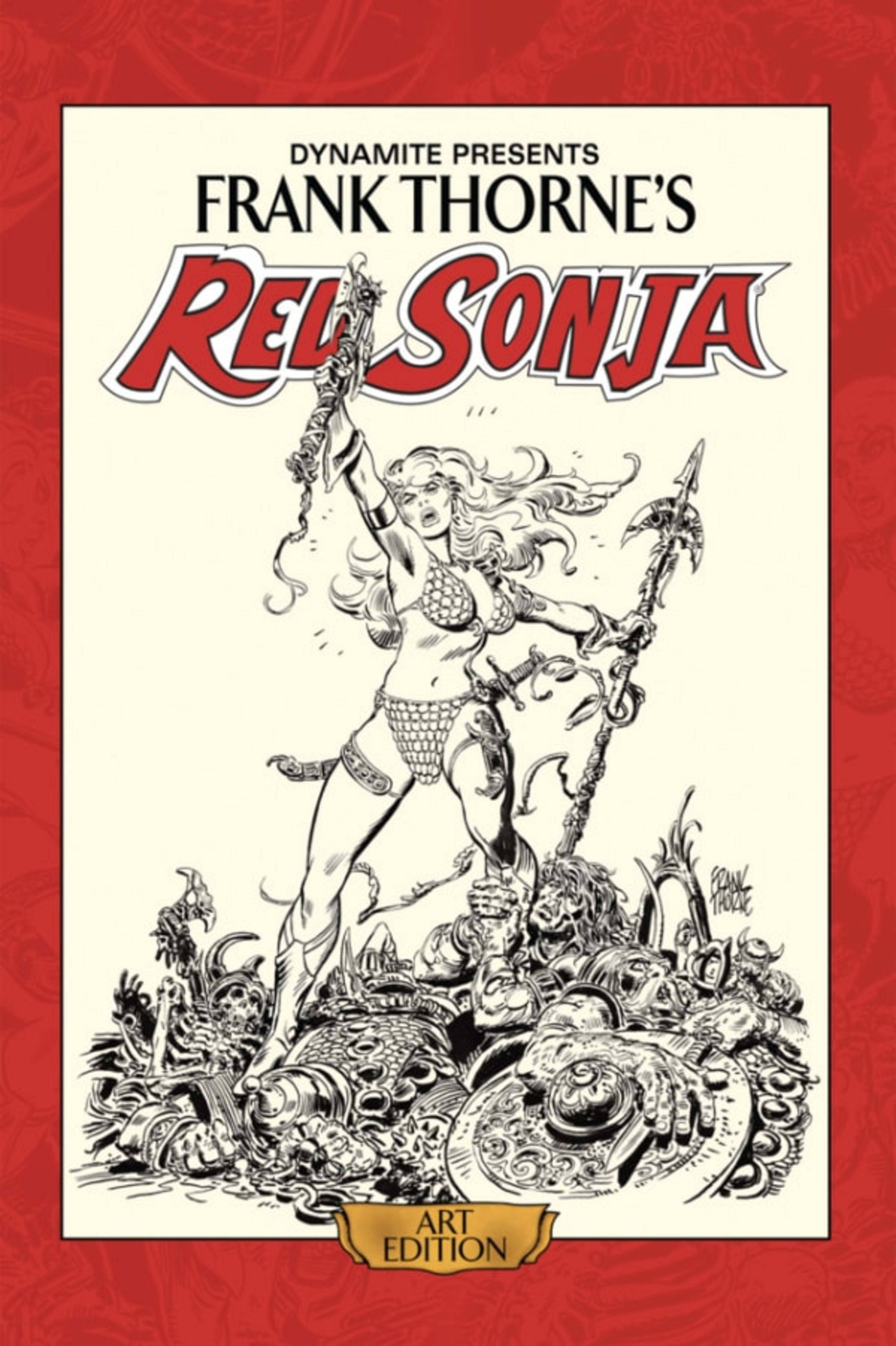 Frank Thorne's Red Sonja Art Edition cover — © Dynamite Entertainment
