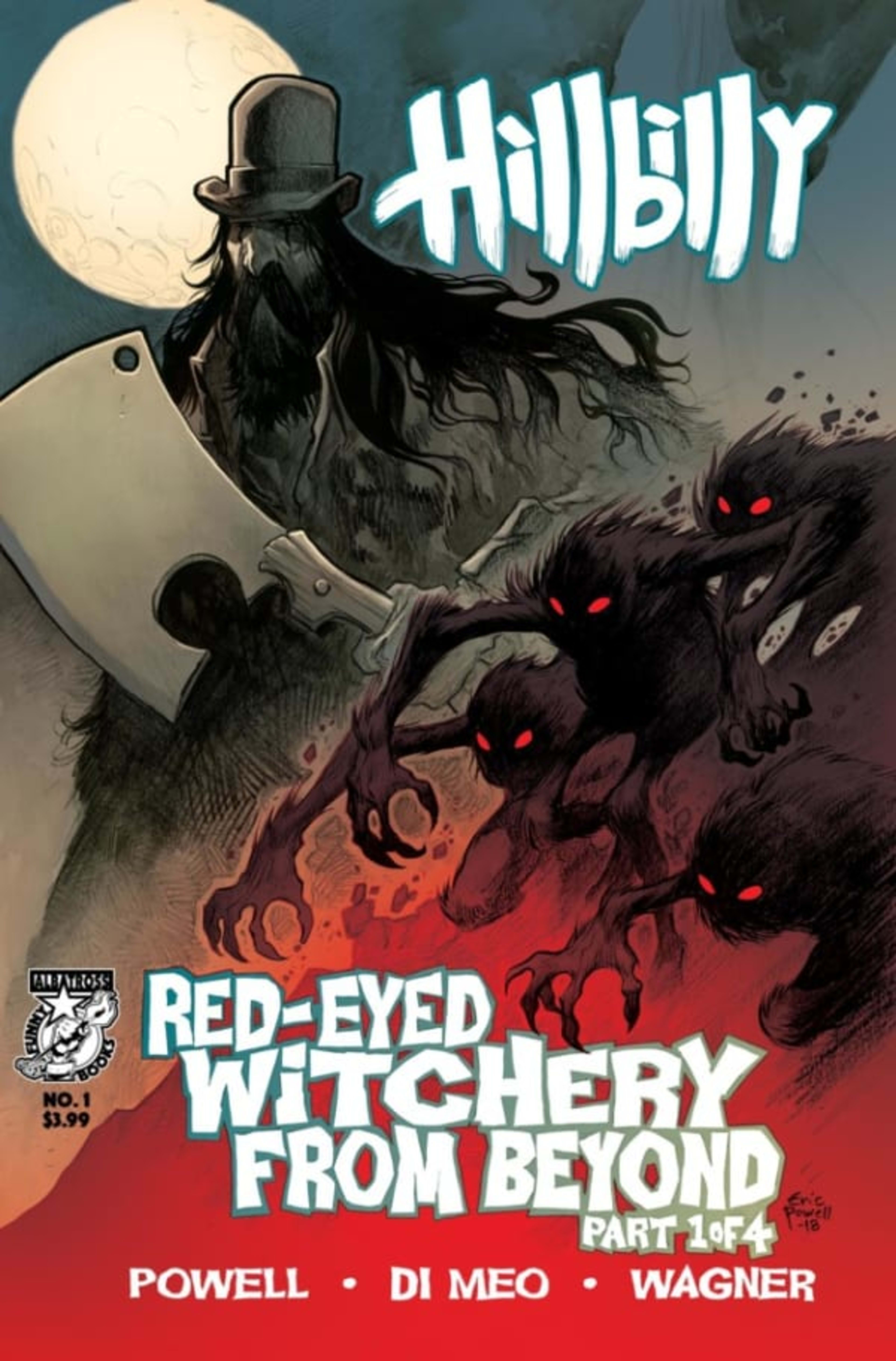 Hillbilly: Red-Eyed Witchery From Beyond cover — © Exploding Albatross Funnybooks