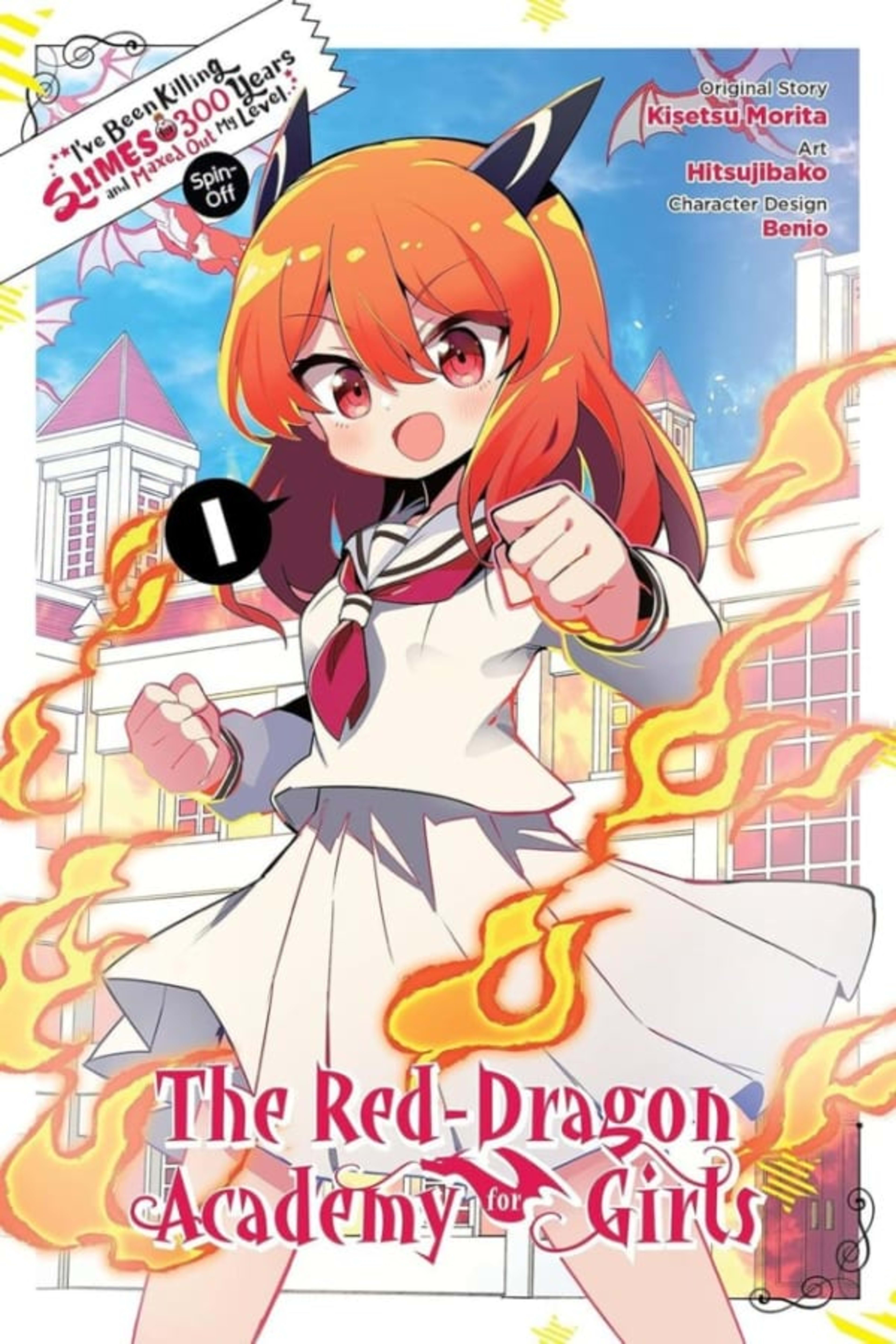 I've Been Killing Slimes for 300 Years and Maxed Out My Level Spin-off: The Red Dragon Academy for Girls cover — © Yen Press