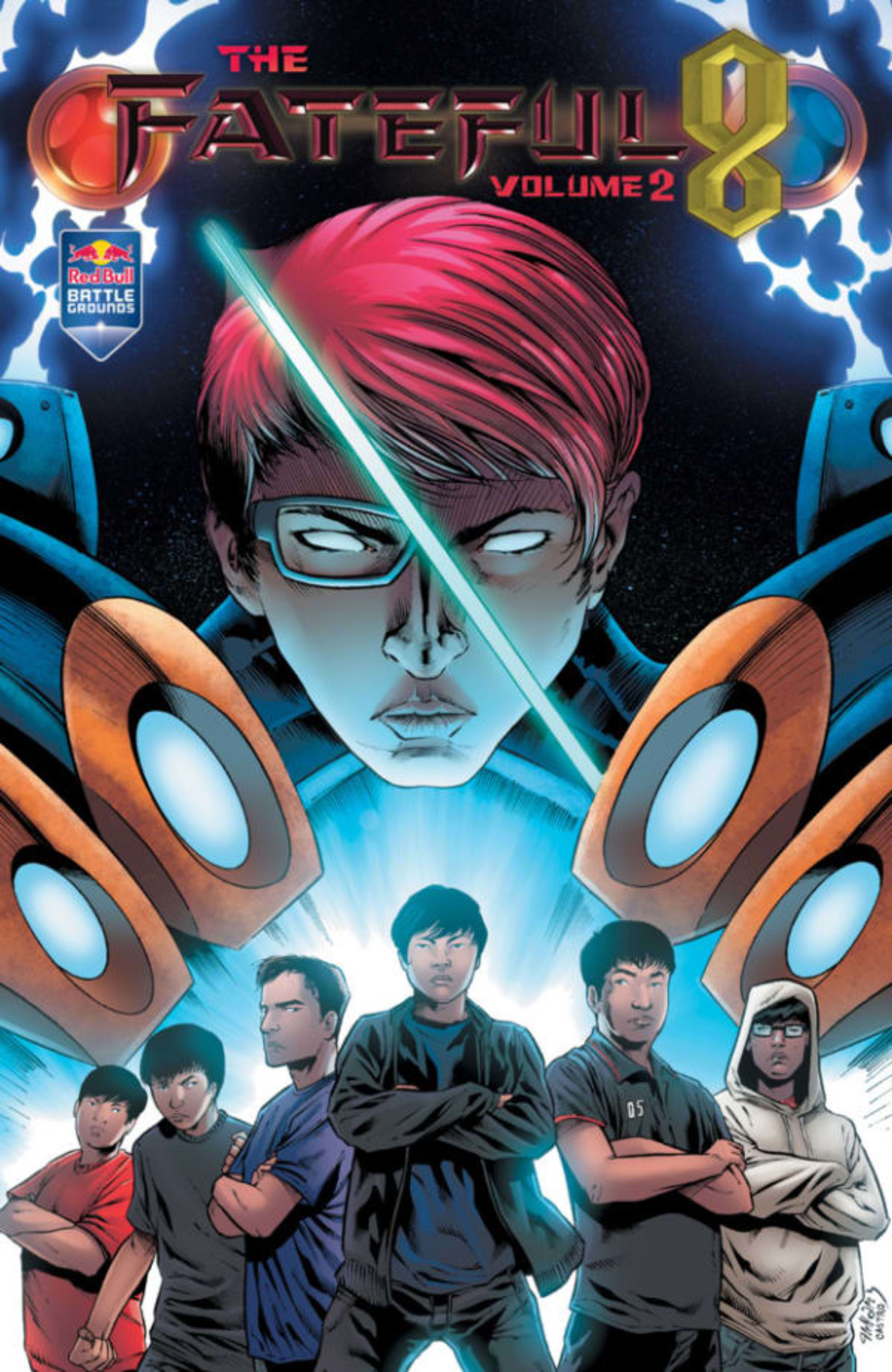 Red Bull's E-Sport Comic: The Fateful 8 cover — © Dark Horse Comics