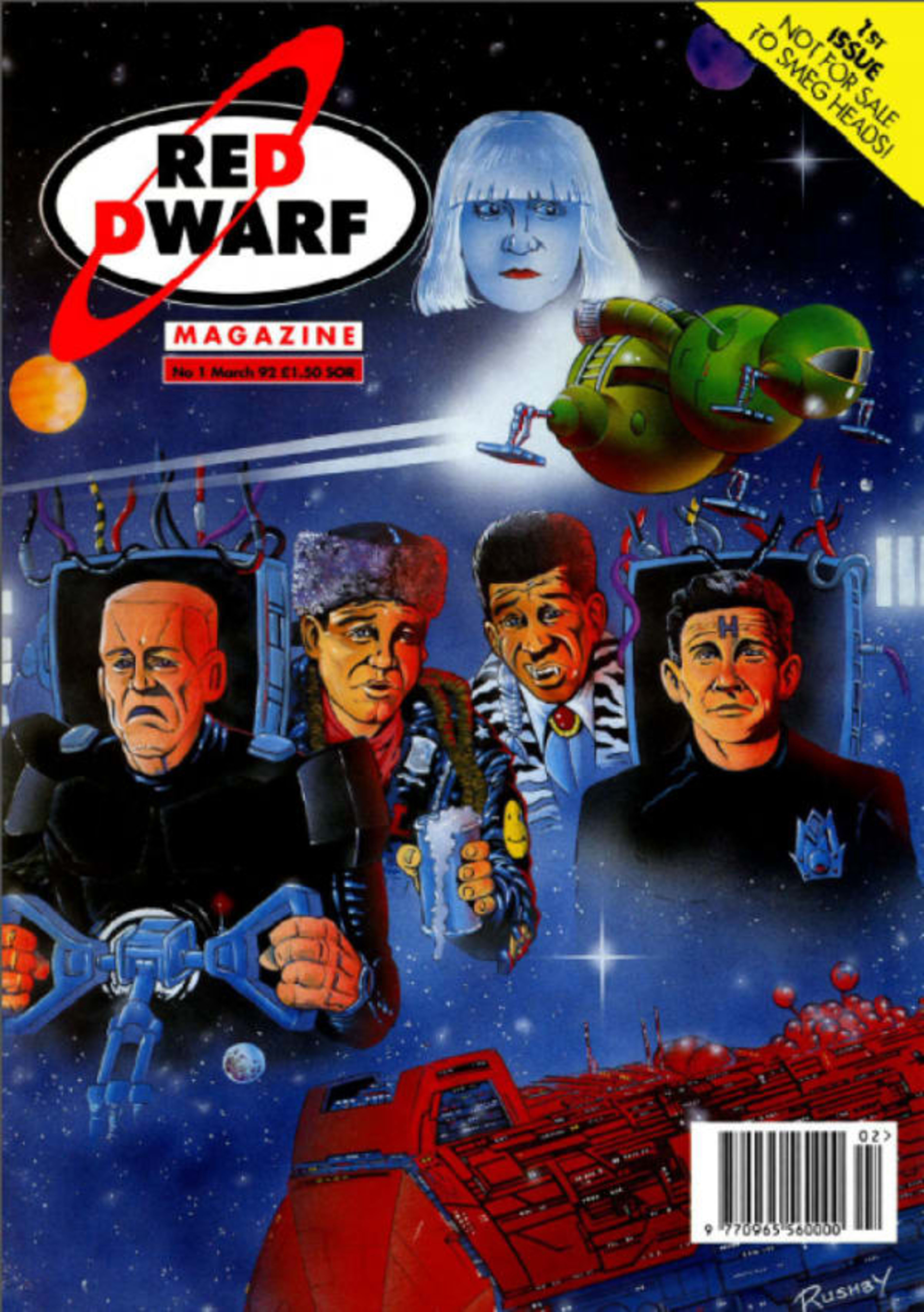 Red Dwarf Smegazine cover — © Fleetway