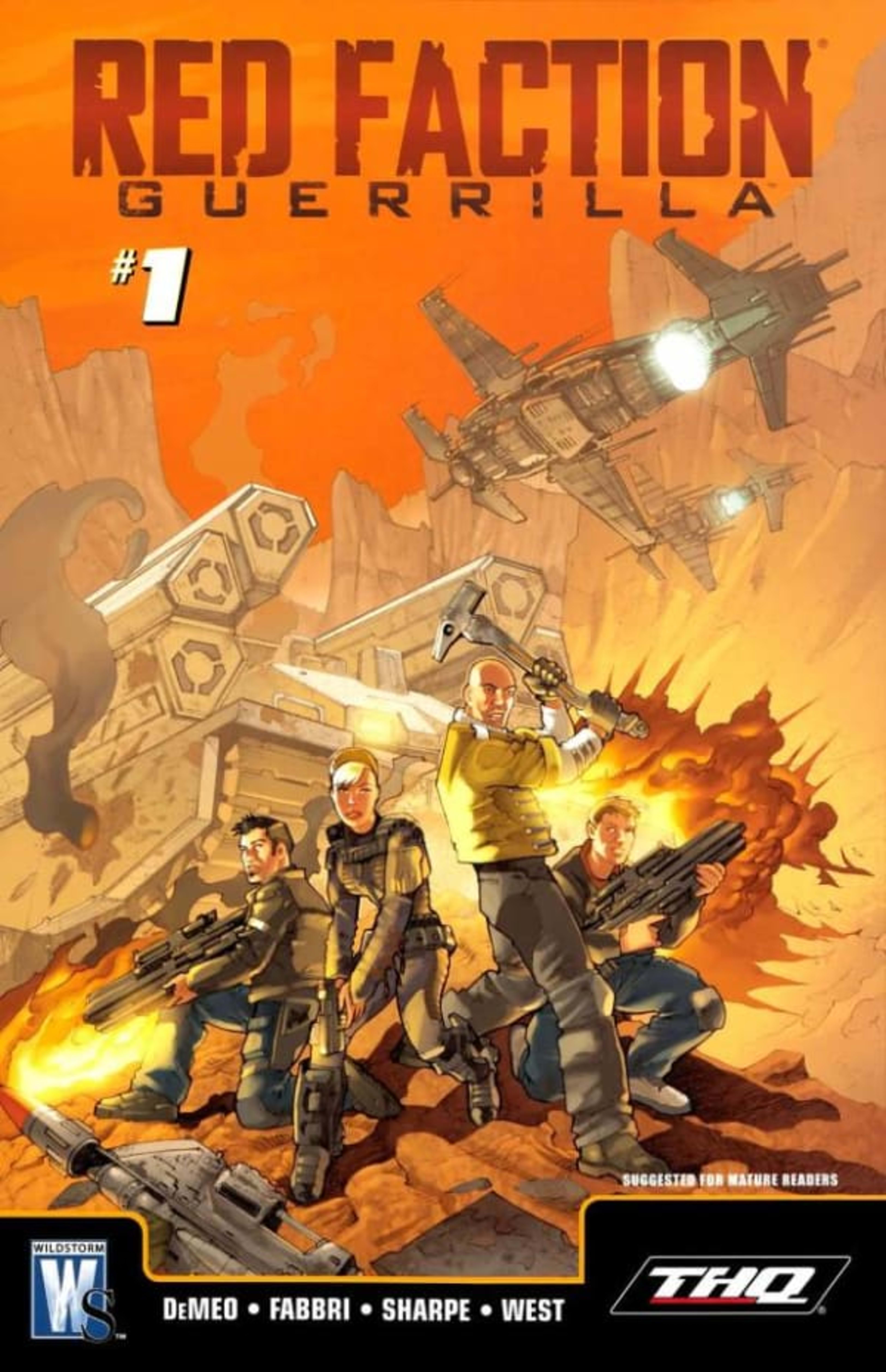 Red Faction: Guerrilla cover — © DC Comics