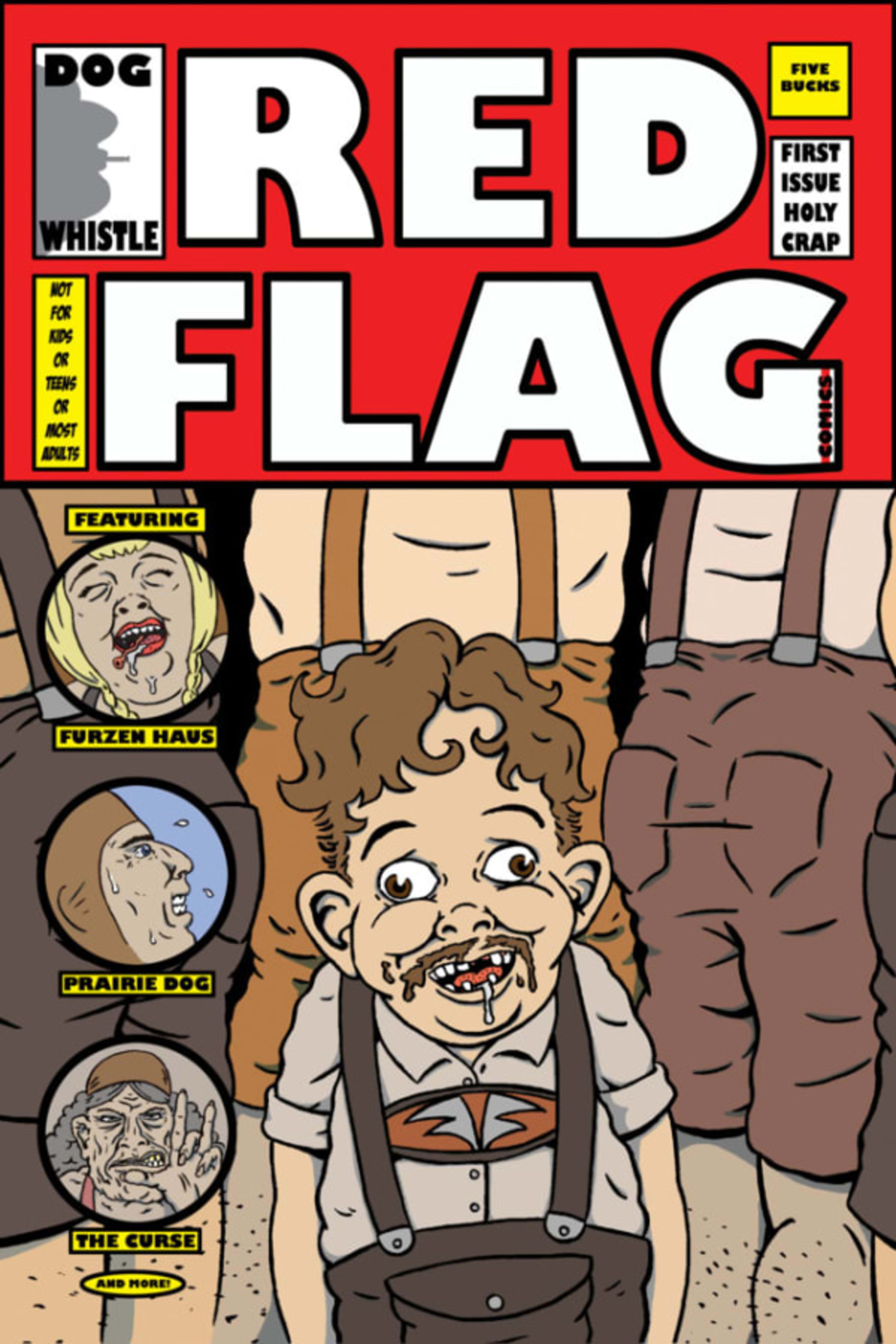 Red Flag Comics cover — © Huge Ear Studios