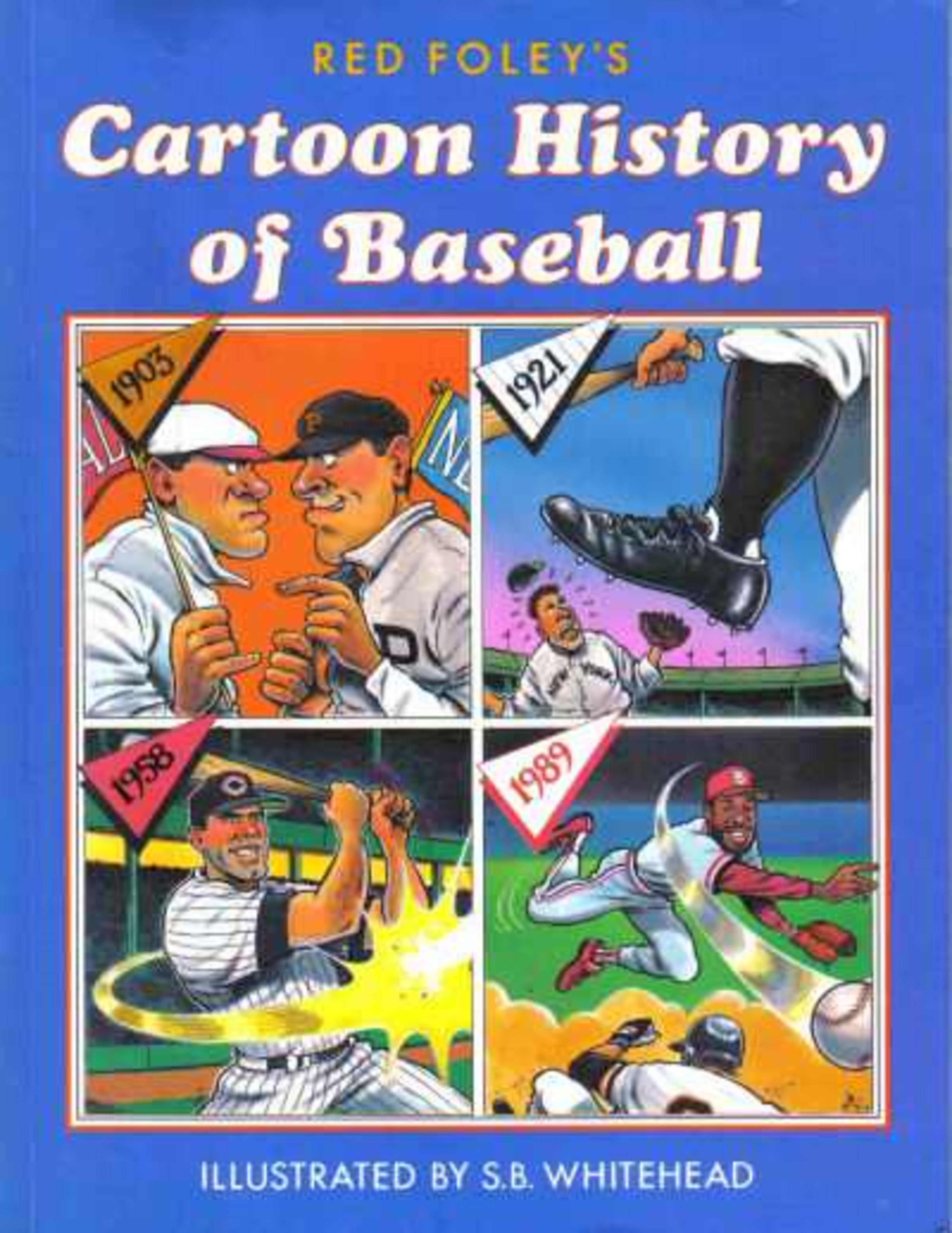 Red Foley's Cartoon History of Baseball cover — © Simon and Schuster