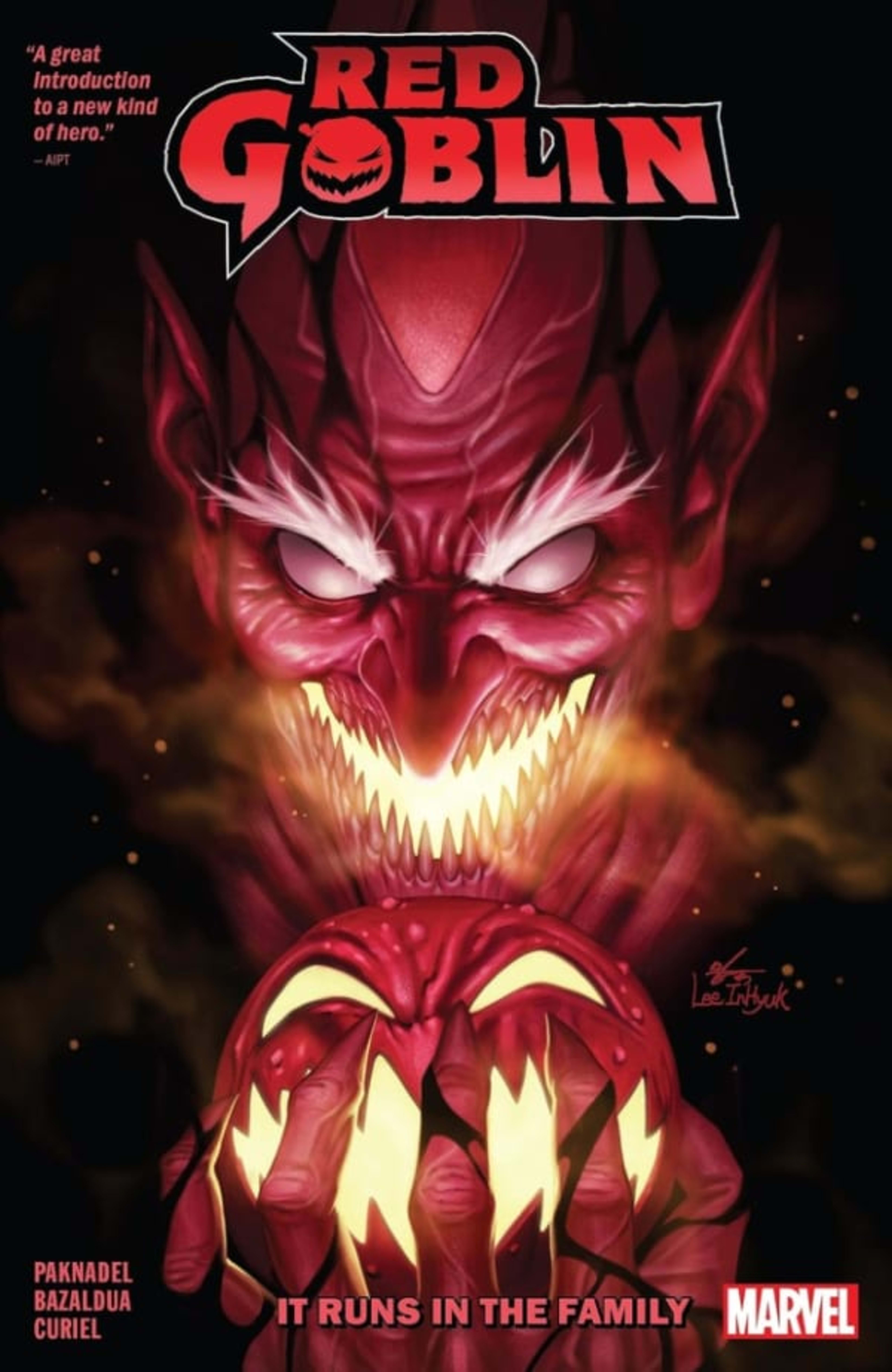 Red Goblin: It Runs in the Family cover — © Marvel