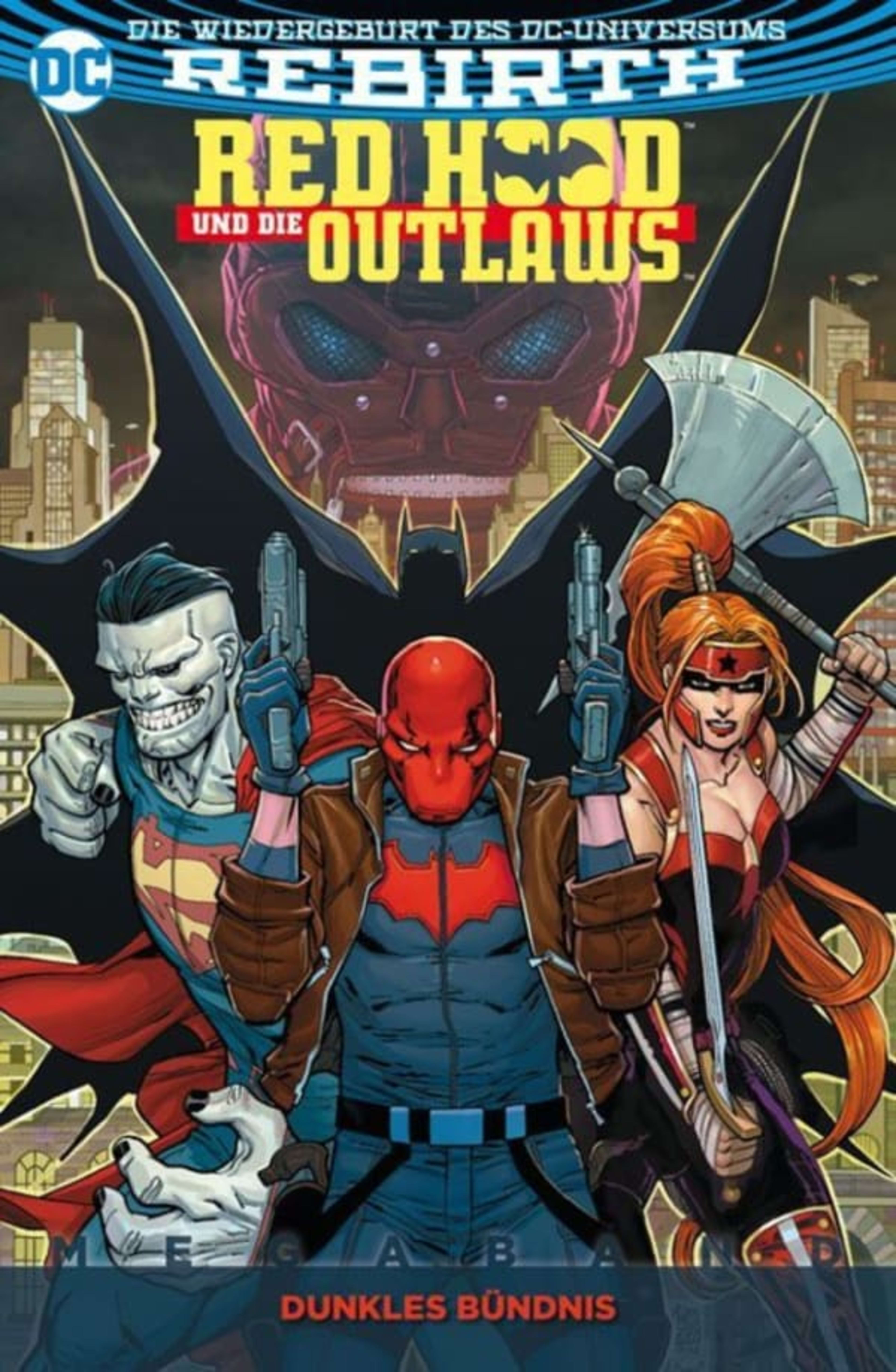 Red Hood Und Die Outlaws Megaband: Dunkles Bündnis cover — © Panini Verlag