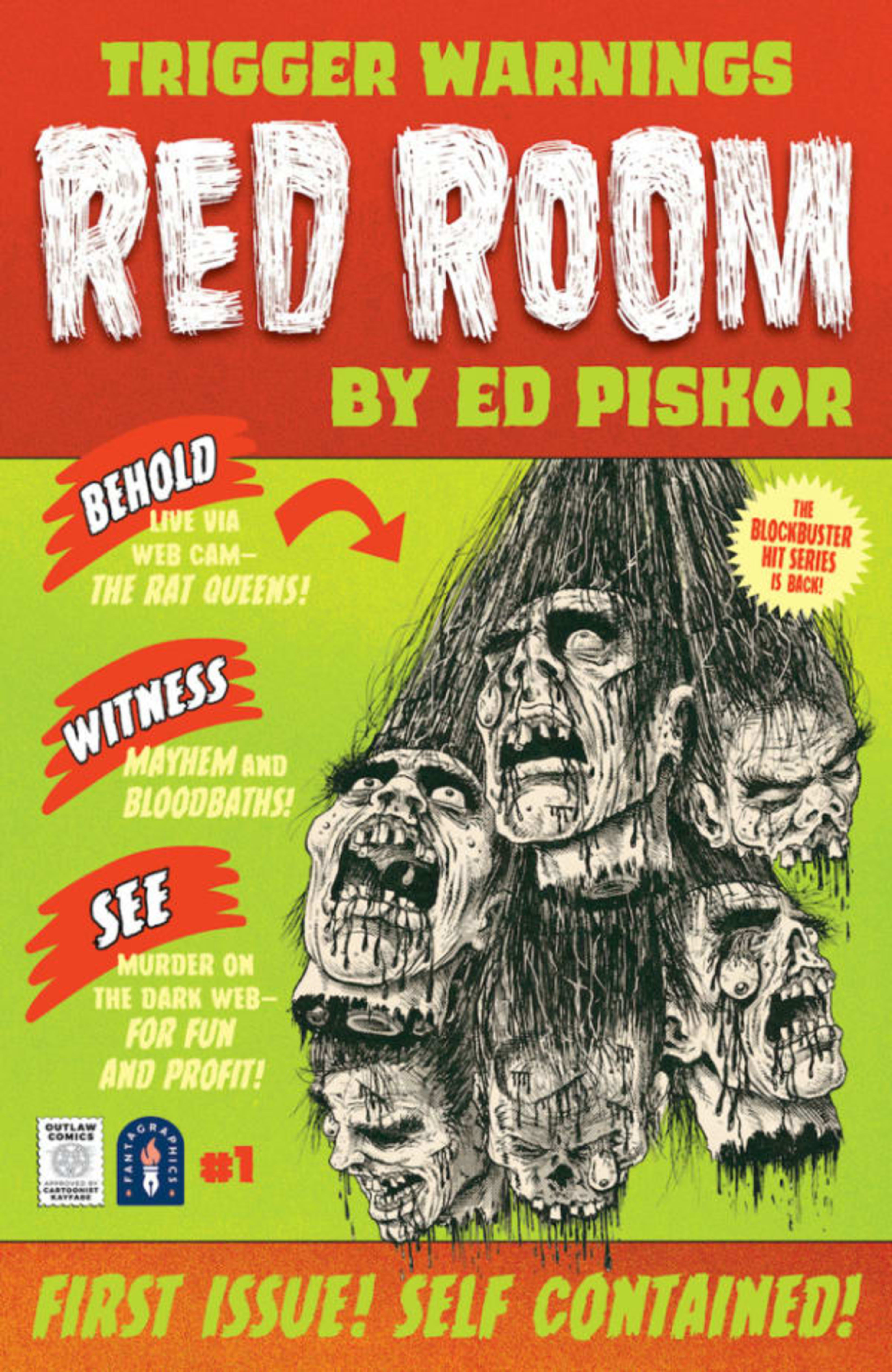 Red Room: Trigger Warnings cover — © Fantagraphics