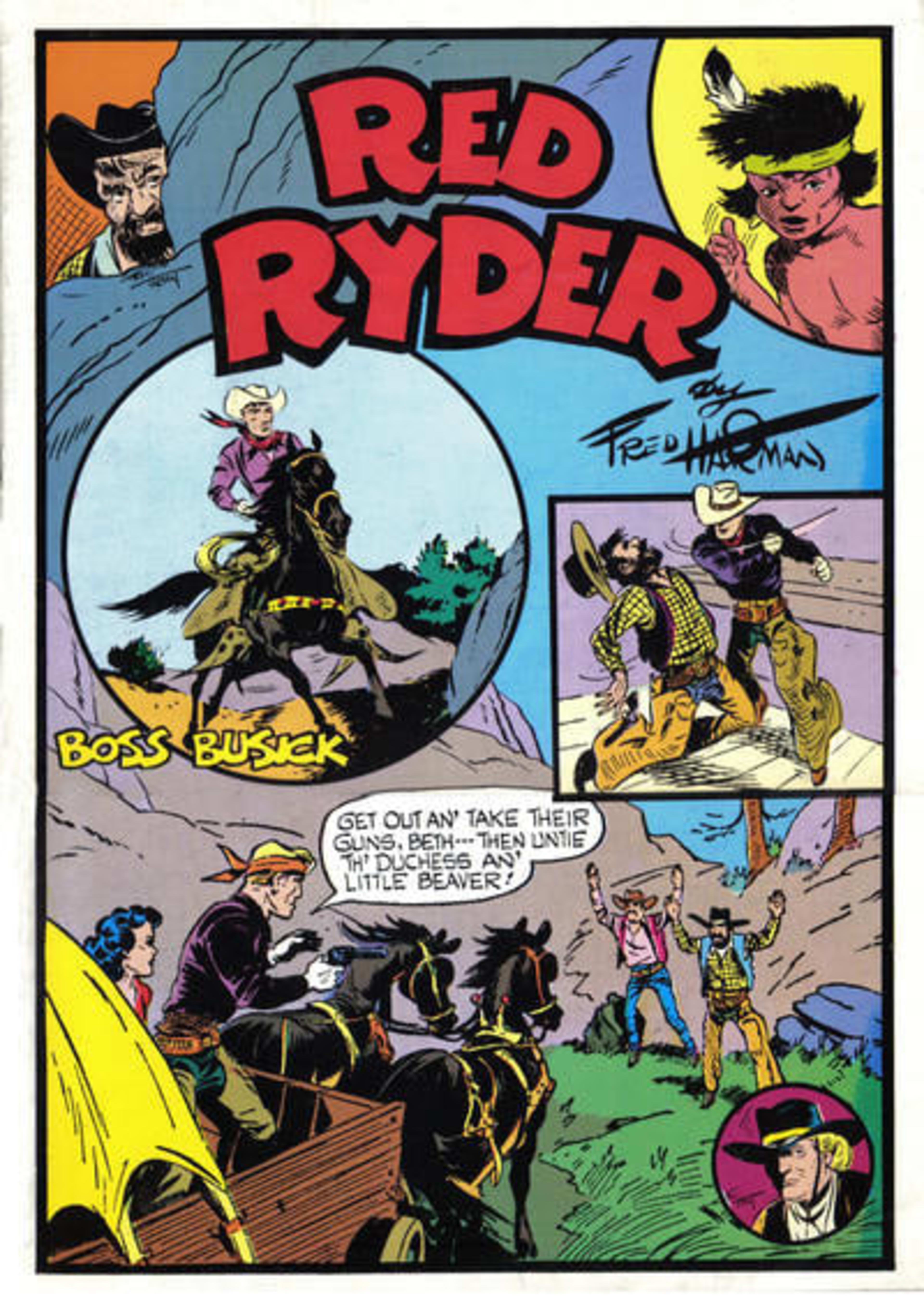 Red Ryder: Boss Busick cover — © Pacific Comics Club