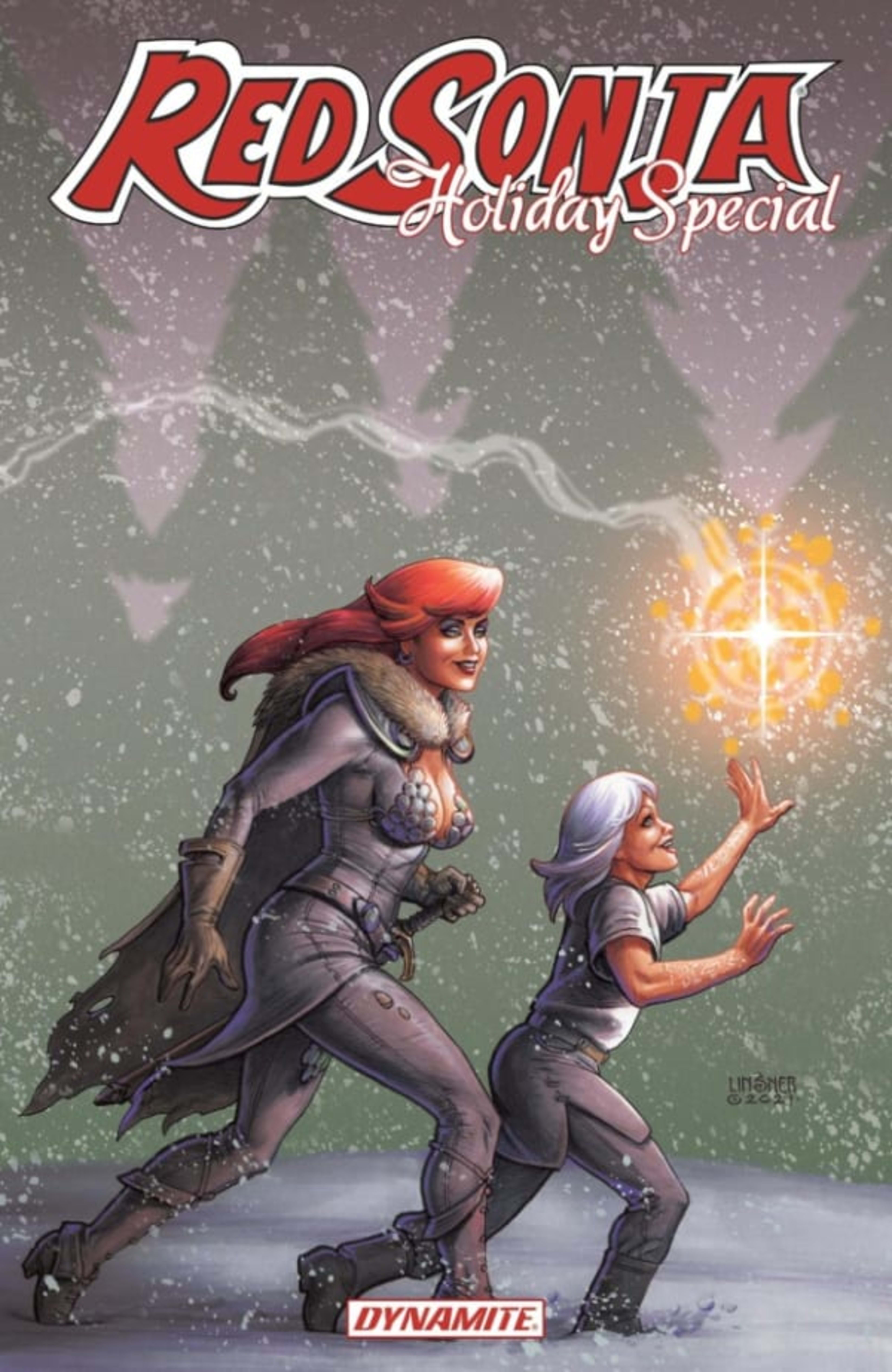 Red Sonja 2021 Holiday Special cover — © Dynamite Entertainment