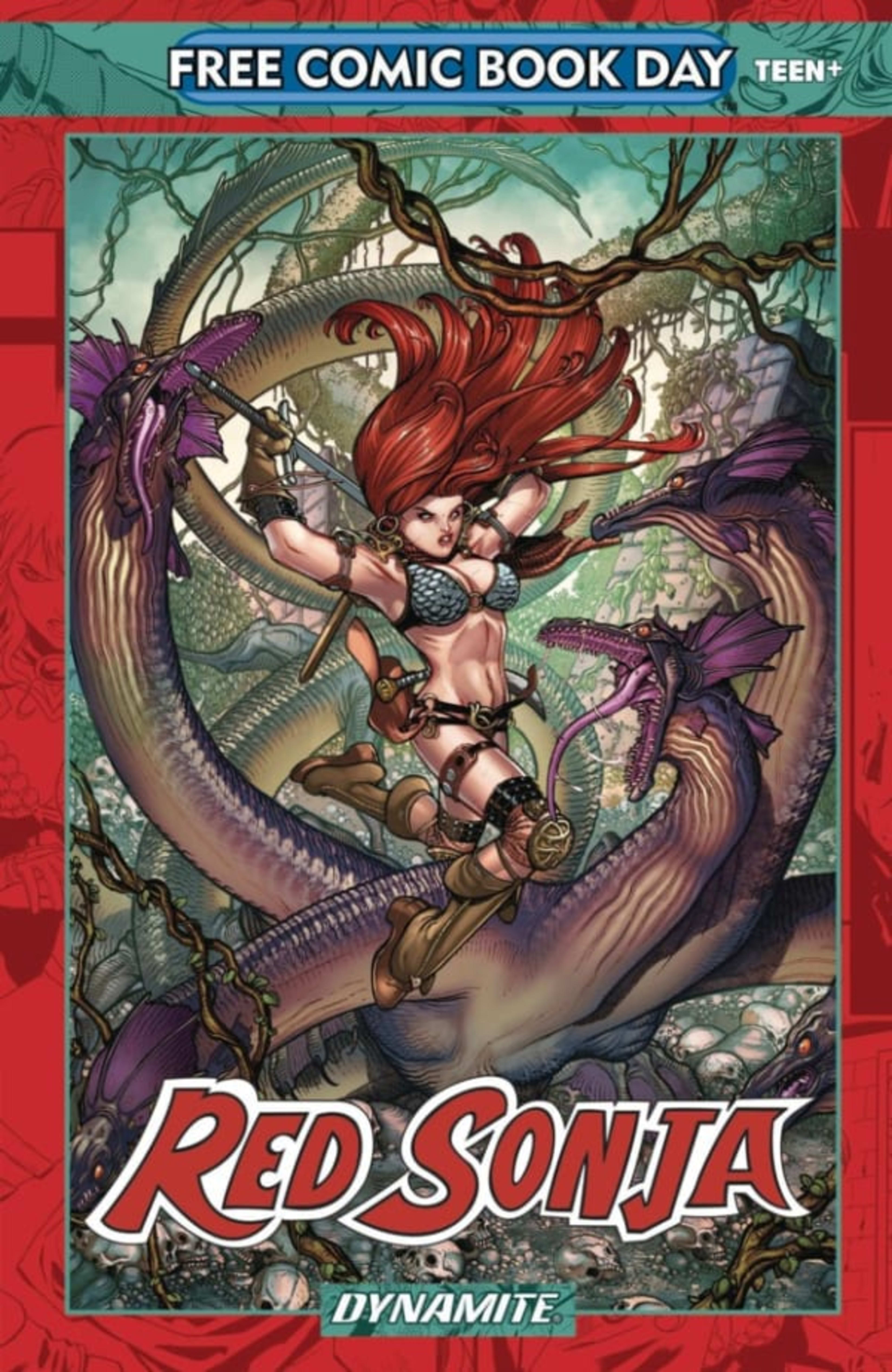 Red Sonja Free Comic Book Day 2023 cover — © Dynamite Entertainment