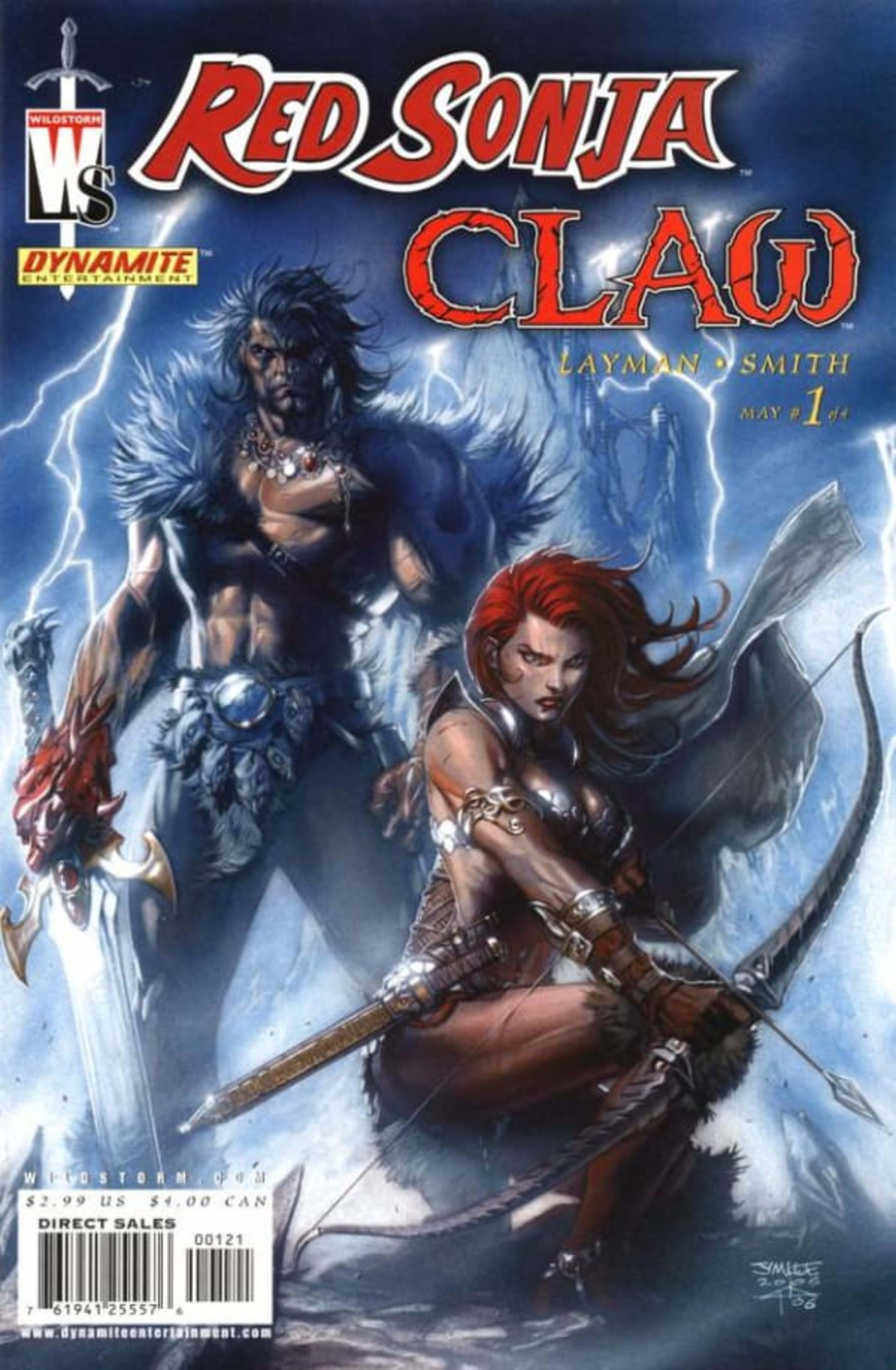 Red Sonja/Claw: The Devil's Hands cover — © DC Comics