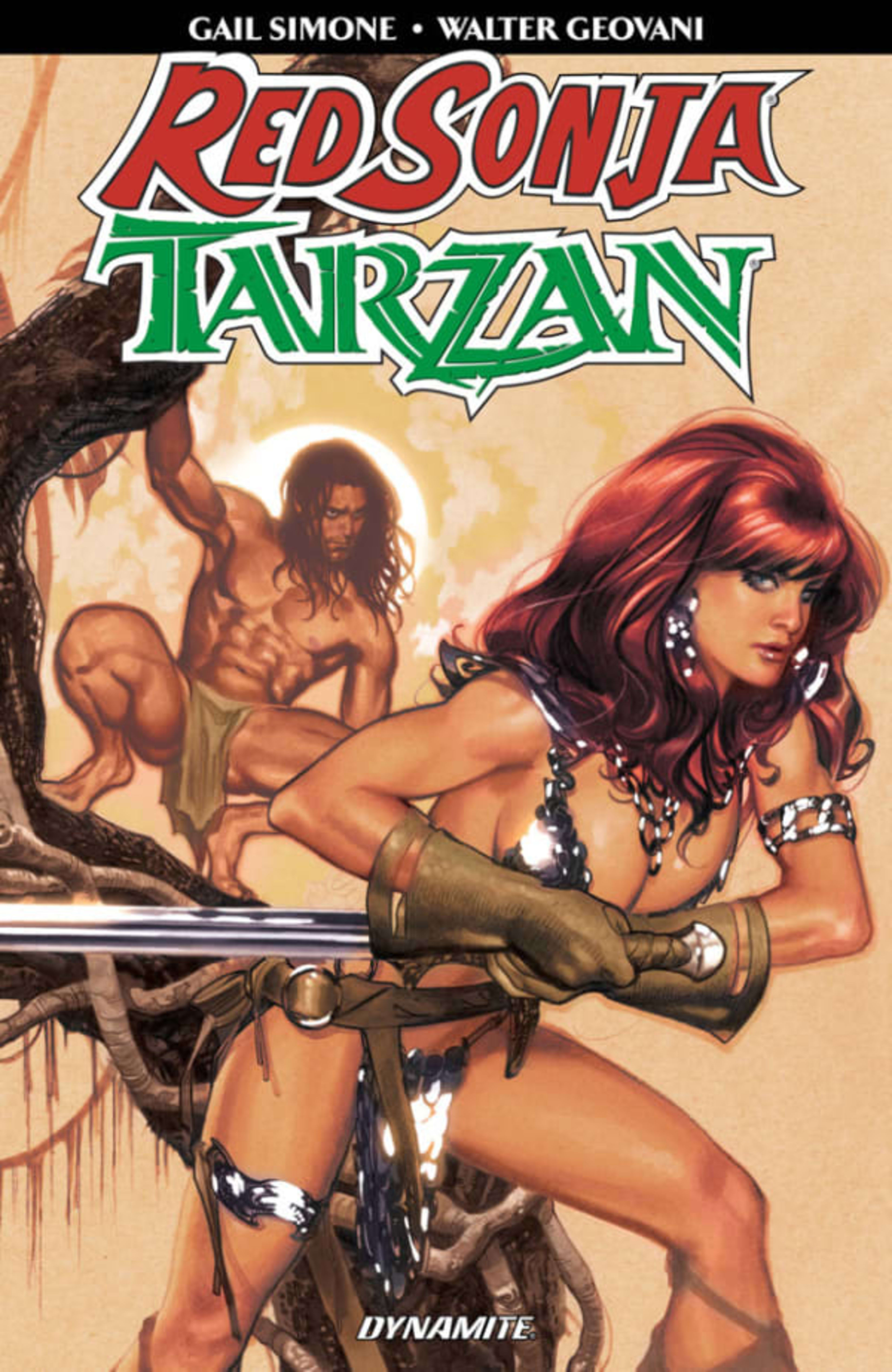 Red Sonja/Tarzan cover — © Dynamite Entertainment
