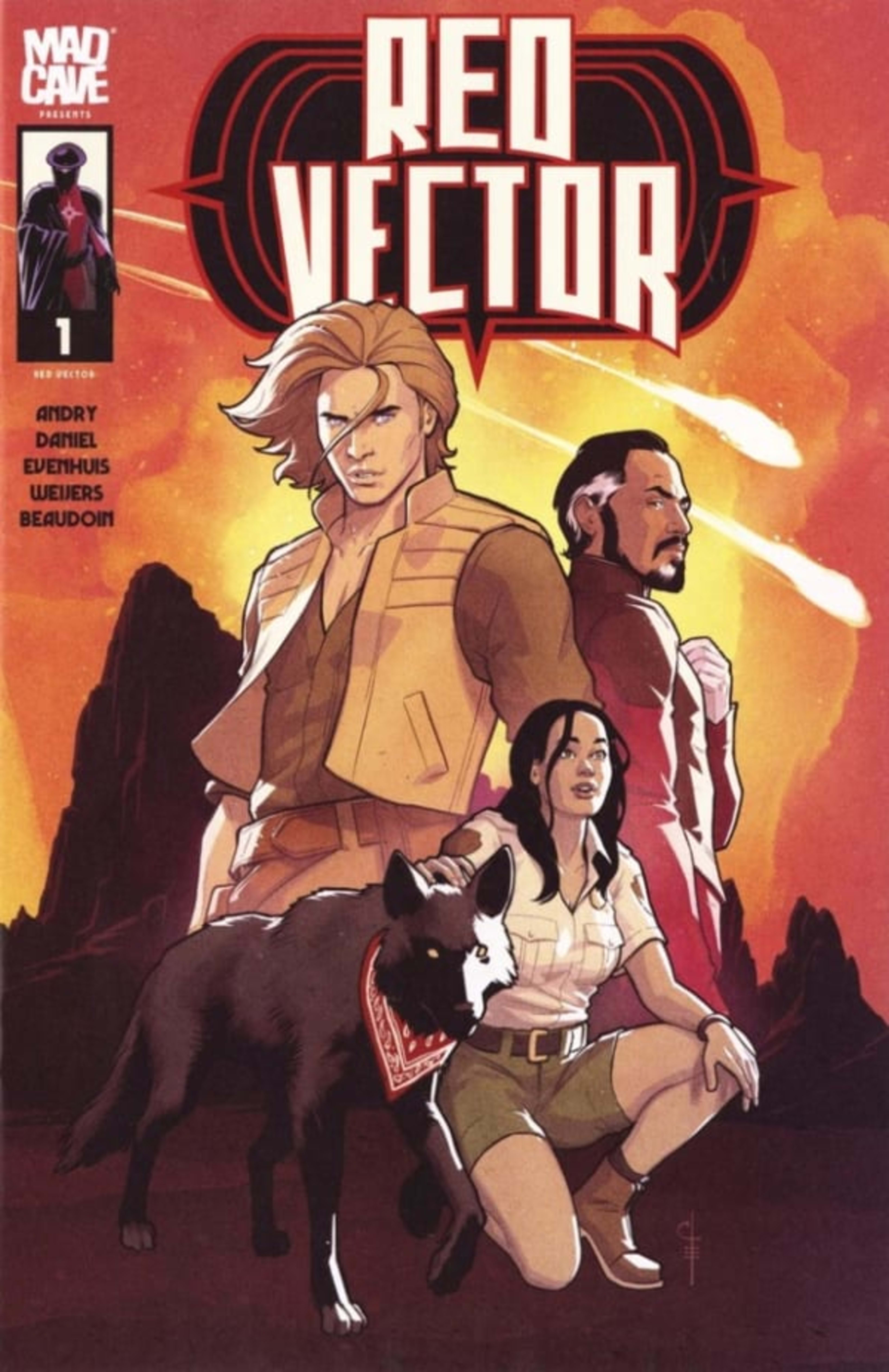 Red Vector cover — © Mad Cave Studios