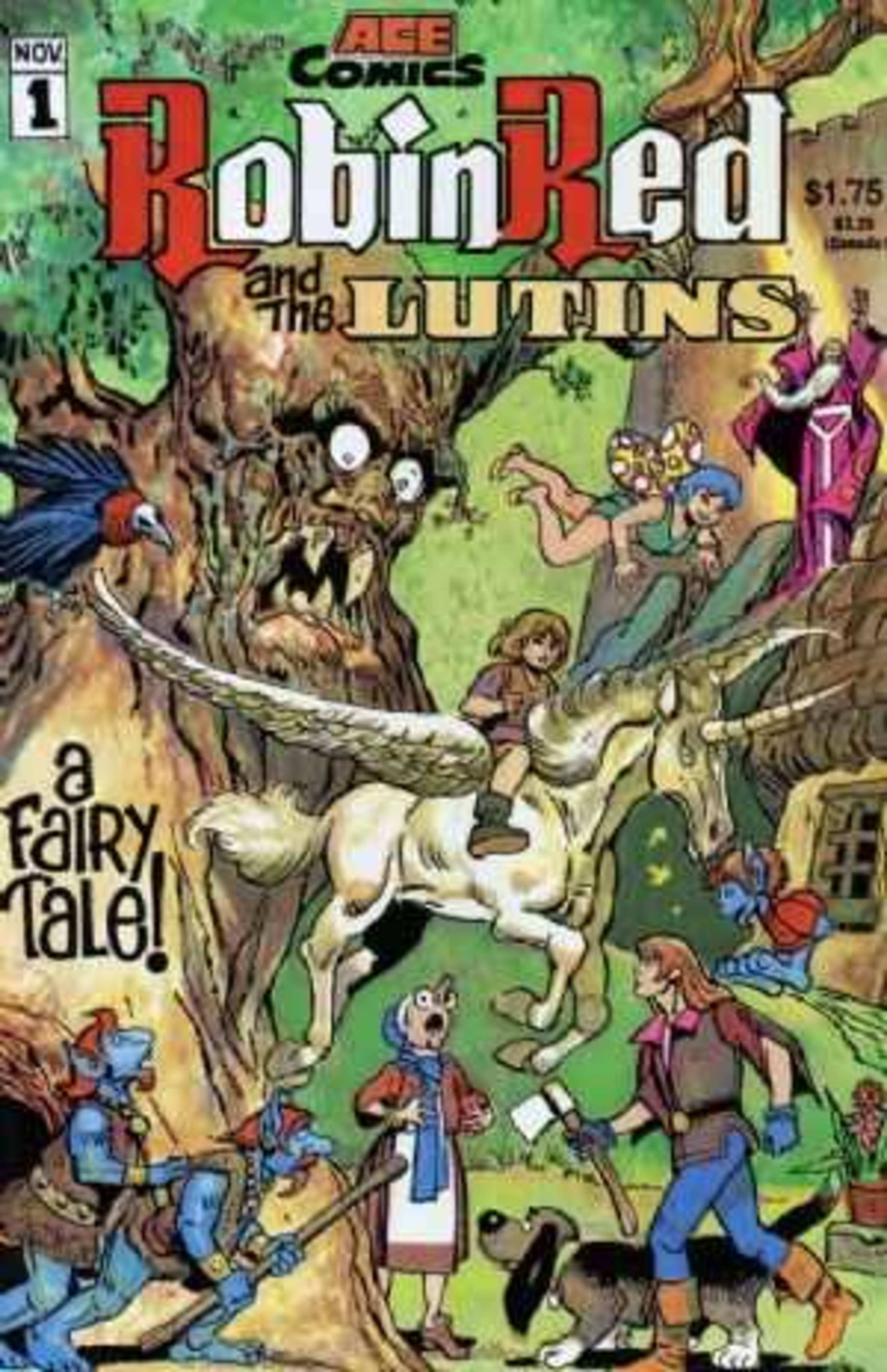 Robin Red and the Lutins cover — © Ace Comics