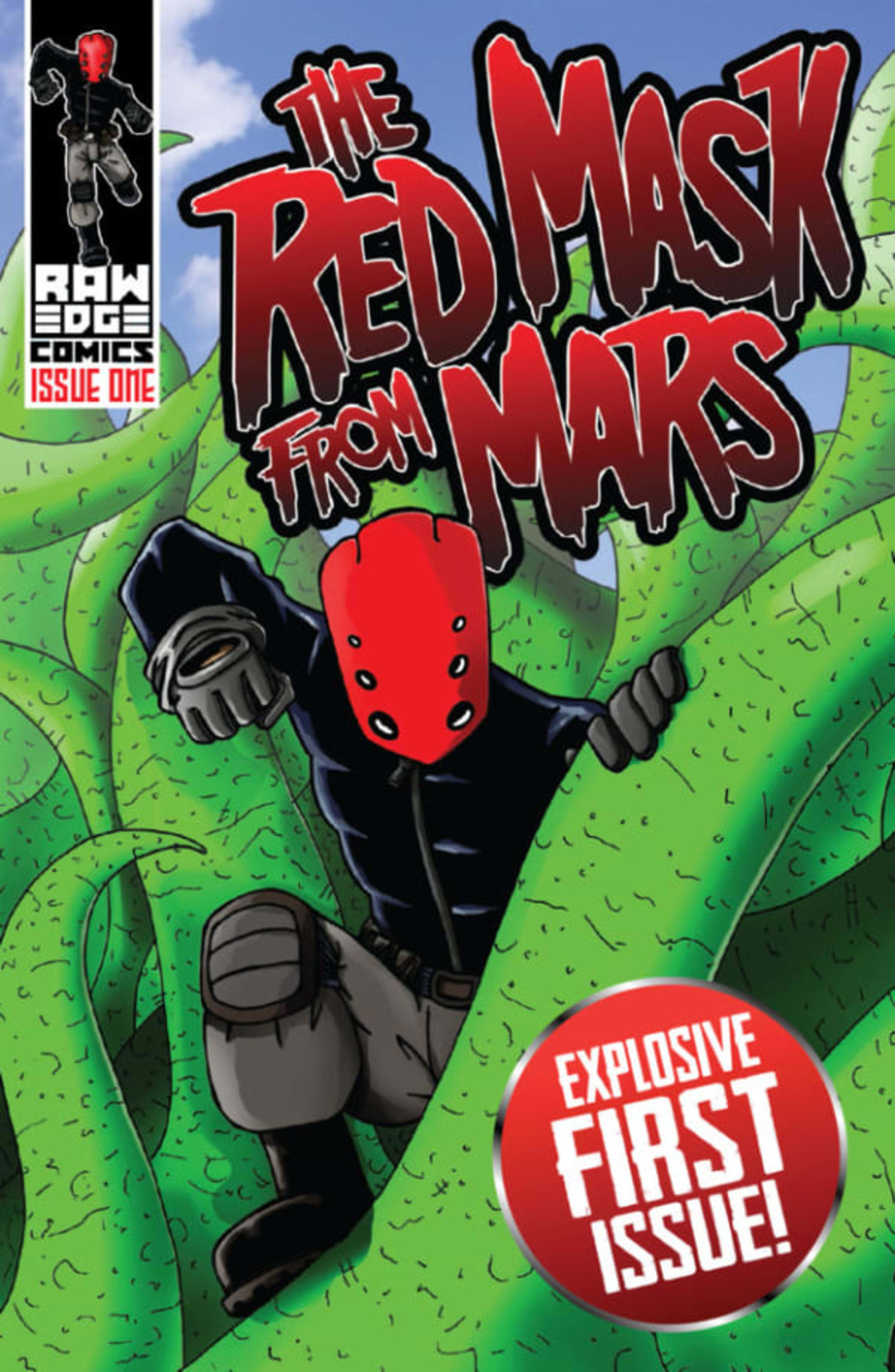 The Red Mask From Mars cover — © Raw Edge Comics