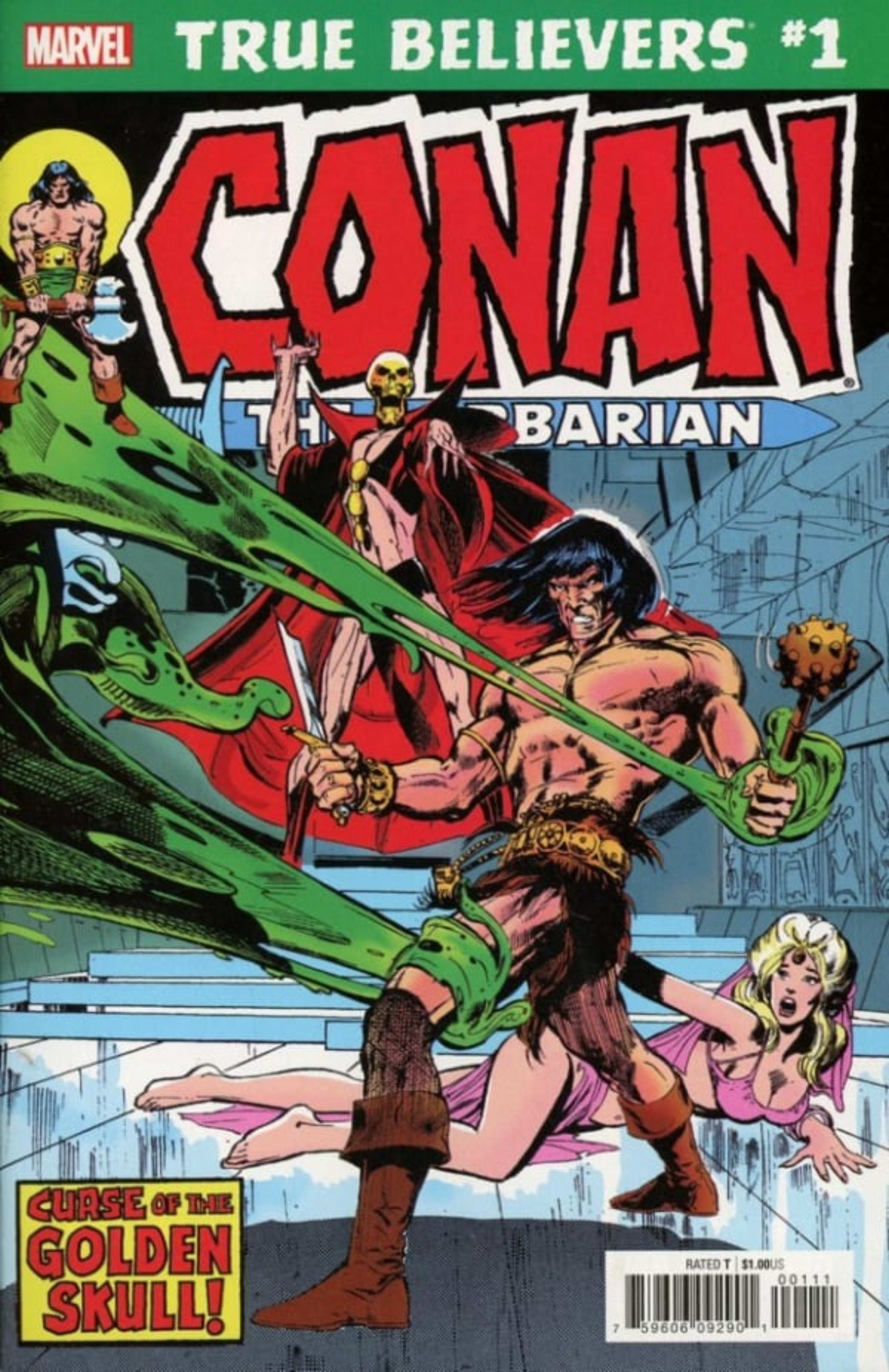 True Believers: Conan the Barbarian: Curse of the Golden Skull! cover — © Marvel