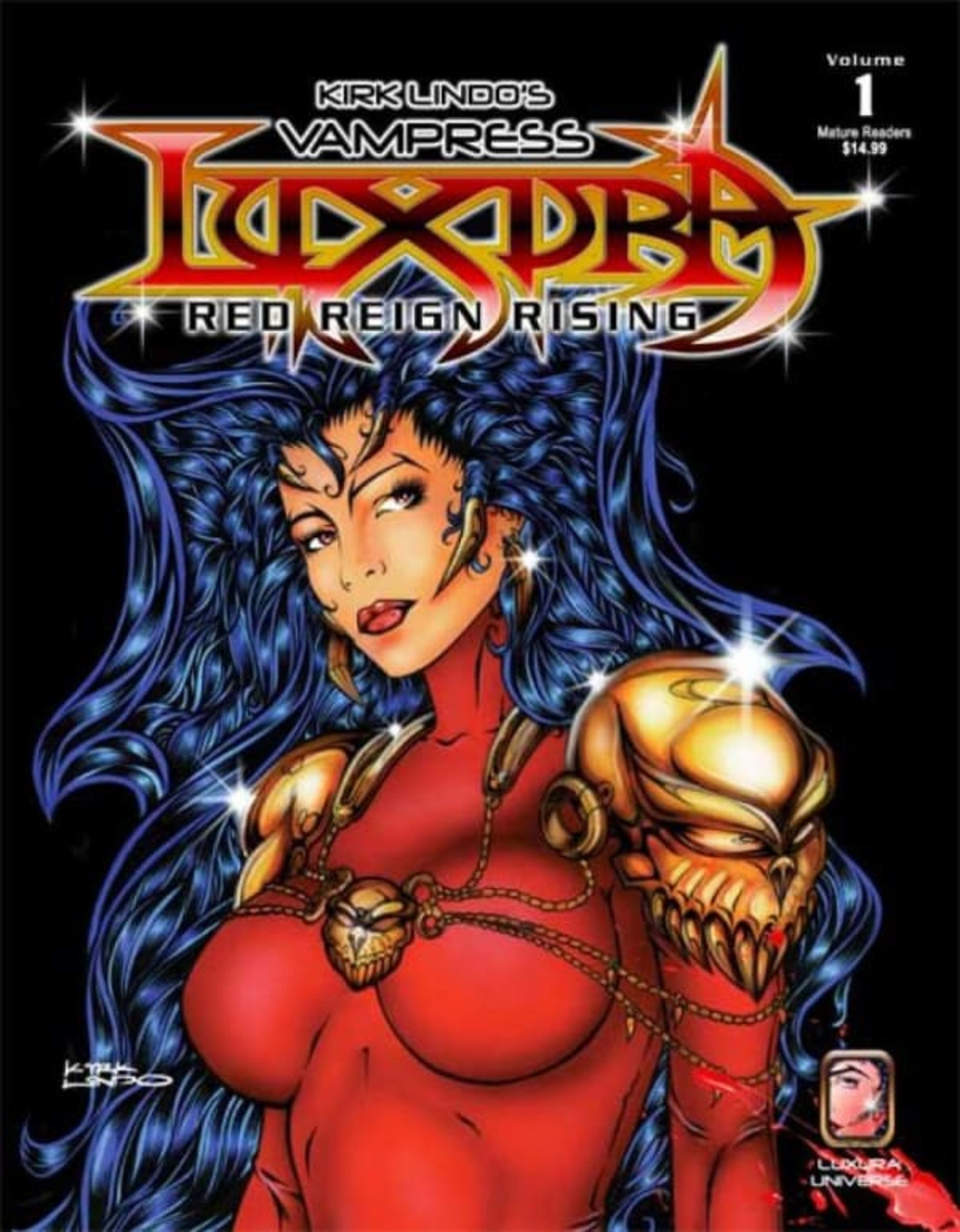 Vampress Luxura Red Reign Rising cover — © Unknown Publisher