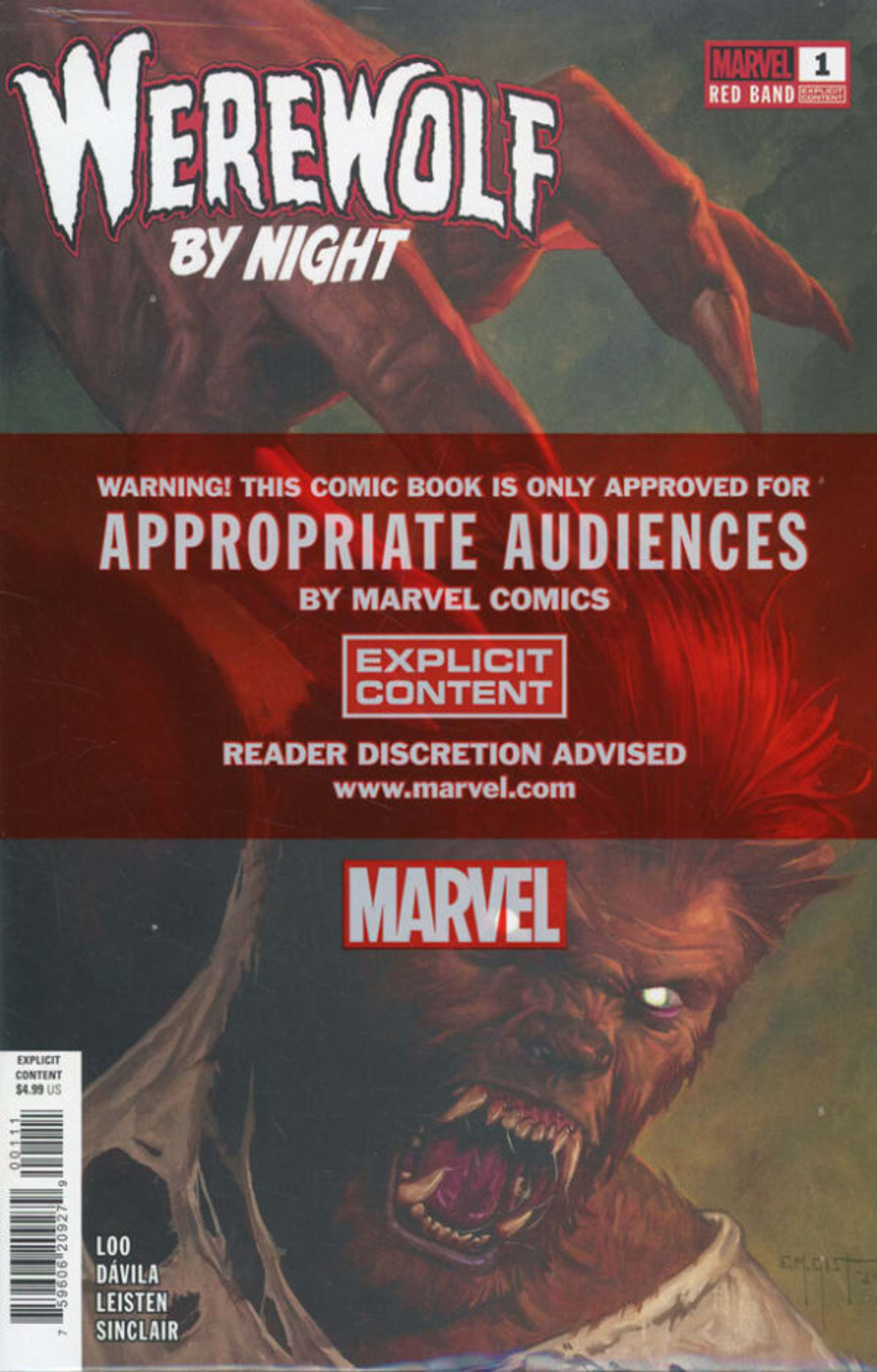Werewolf by Night: Red Band cover — © Marvel