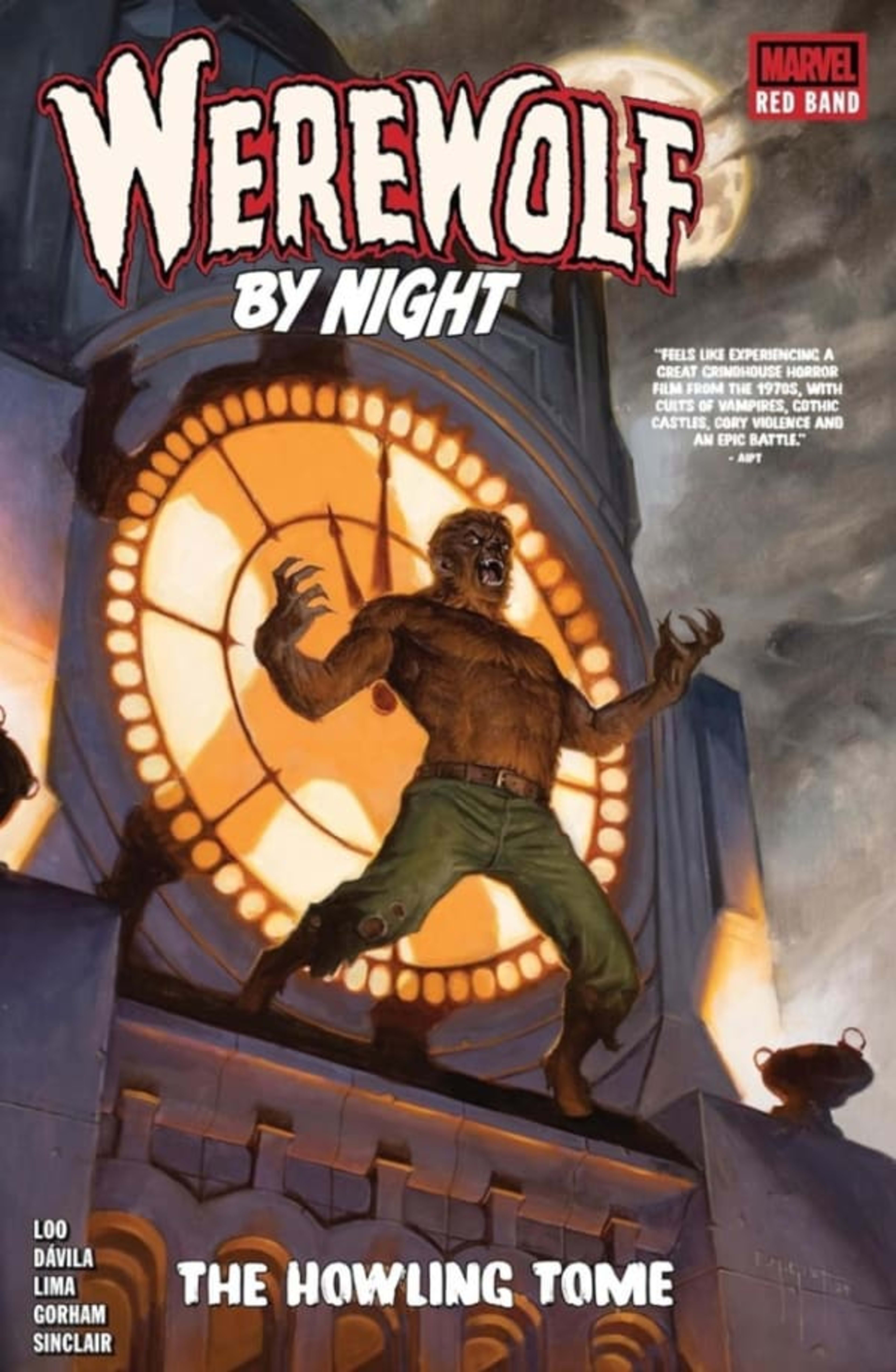 Werewolf by Night: Red Band - The Howling Tome cover — © Marvel