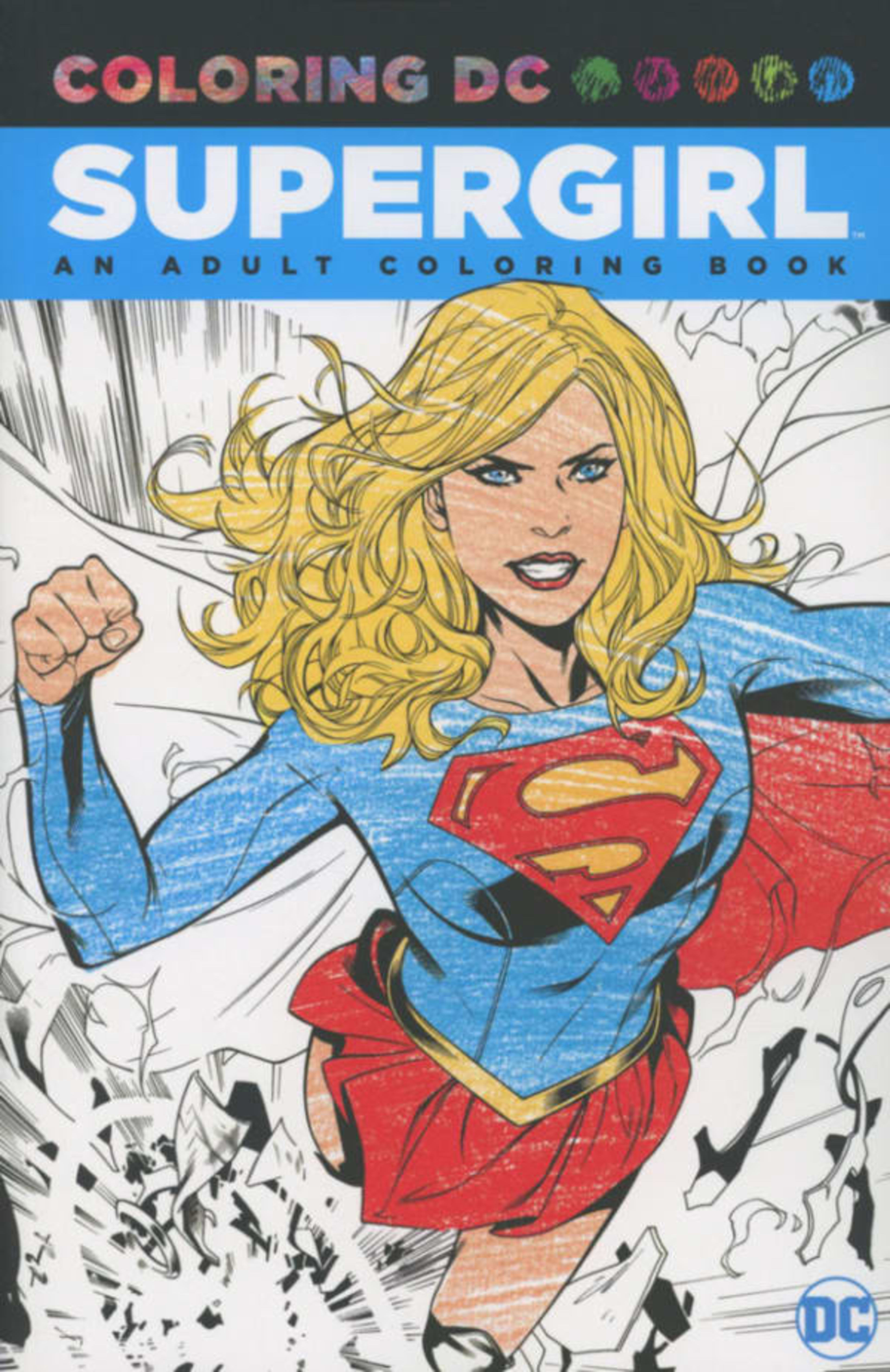 Supergirl: An Adult Coloring Book cover — © DC Comics