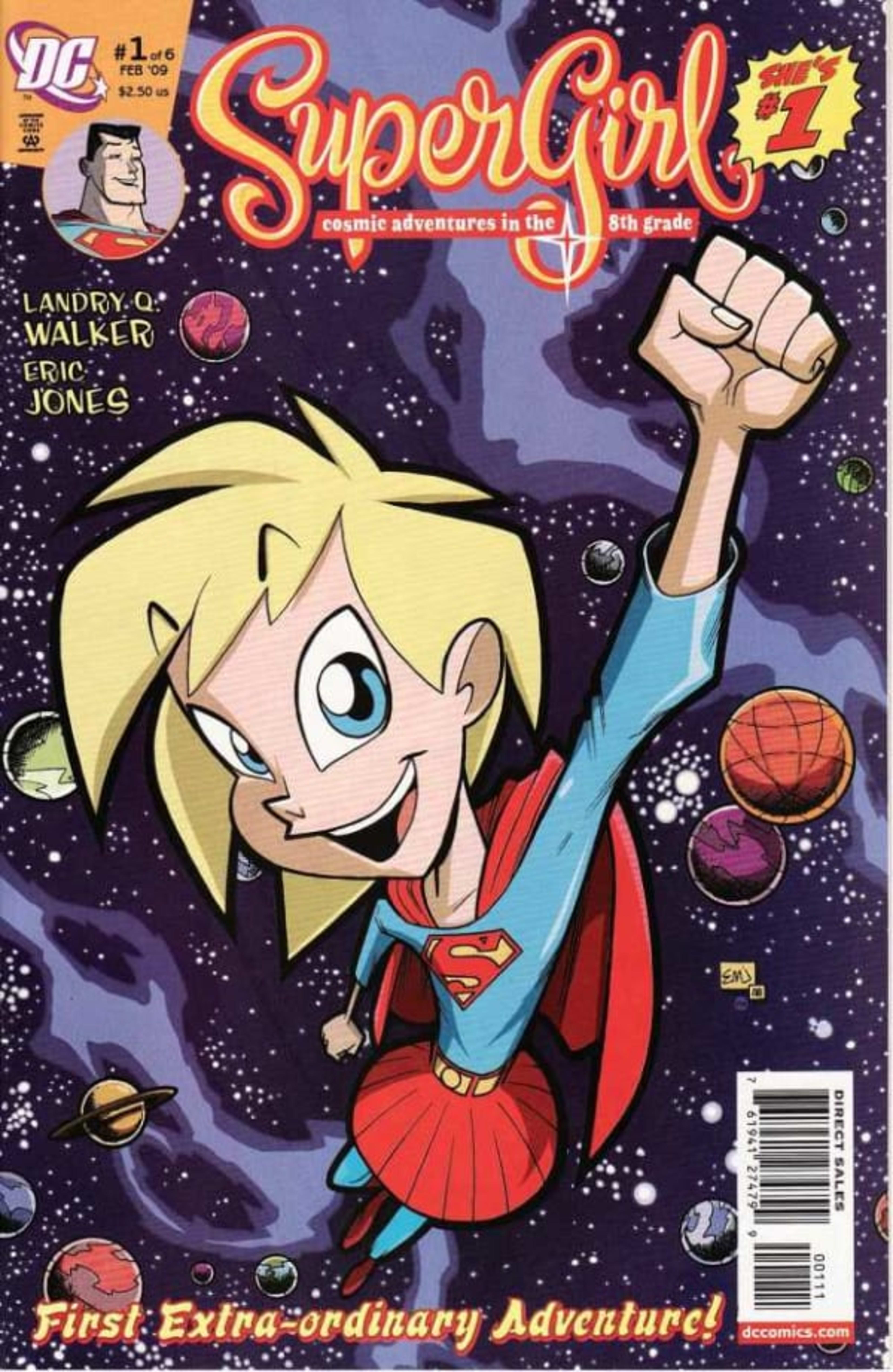 Supergirl: Cosmic Adventures in the 8th Grade cover — © DC Comics