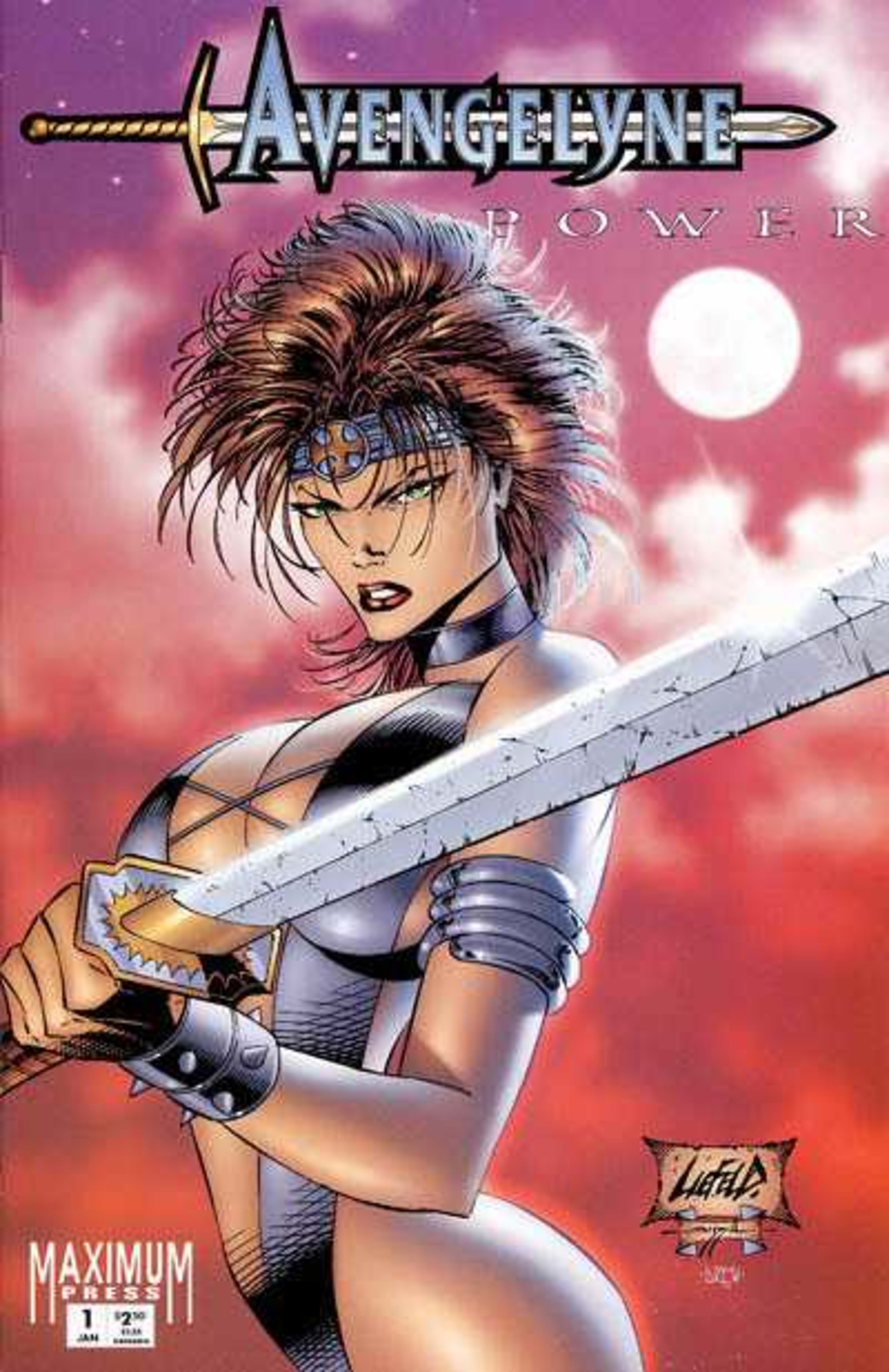 Avengelyne: Power cover — © Maximum Press