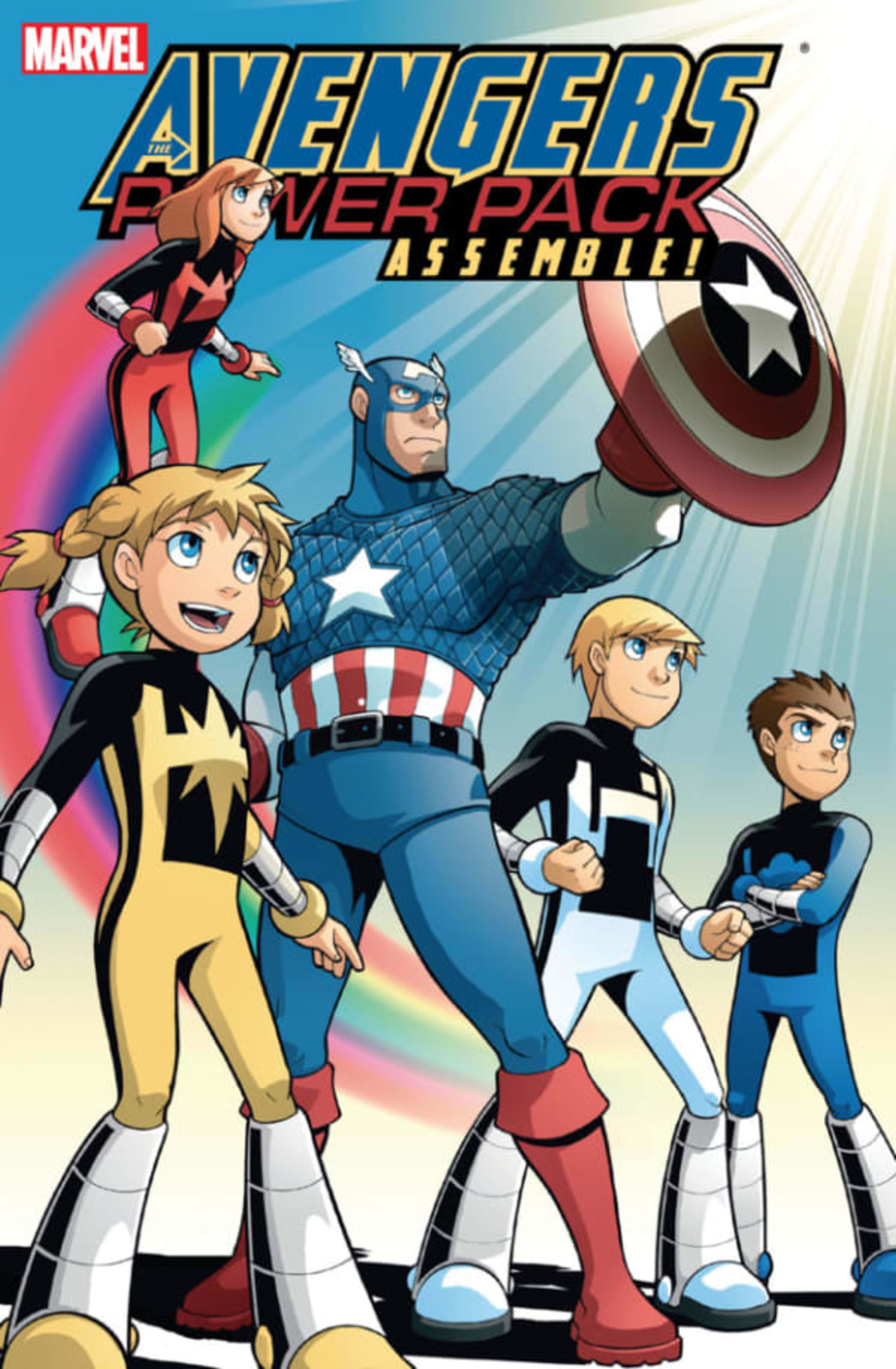 Avengers and Power Pack Assemble! cover — © Marvel