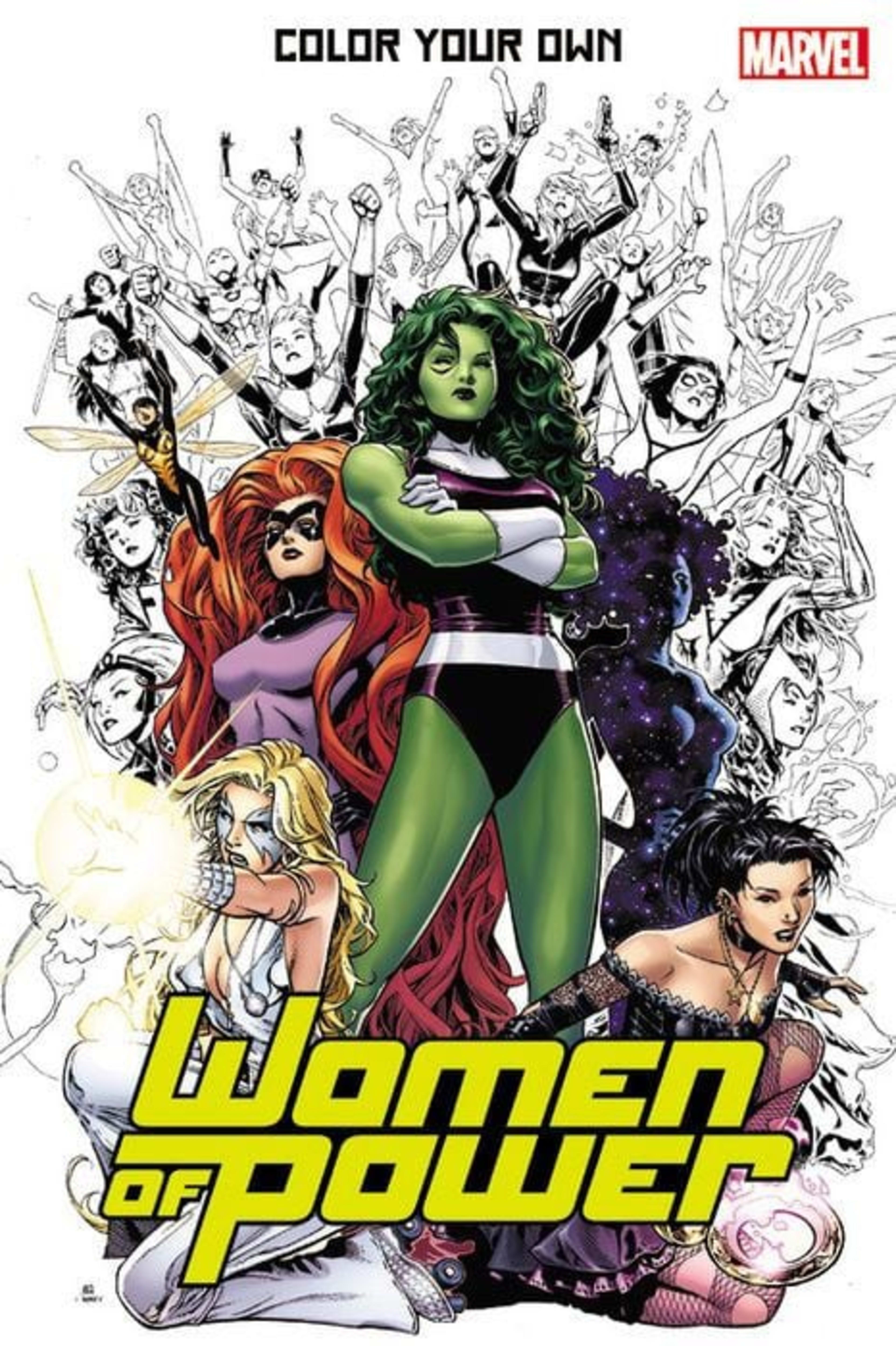Color Your Own Women of Power cover — © Marvel