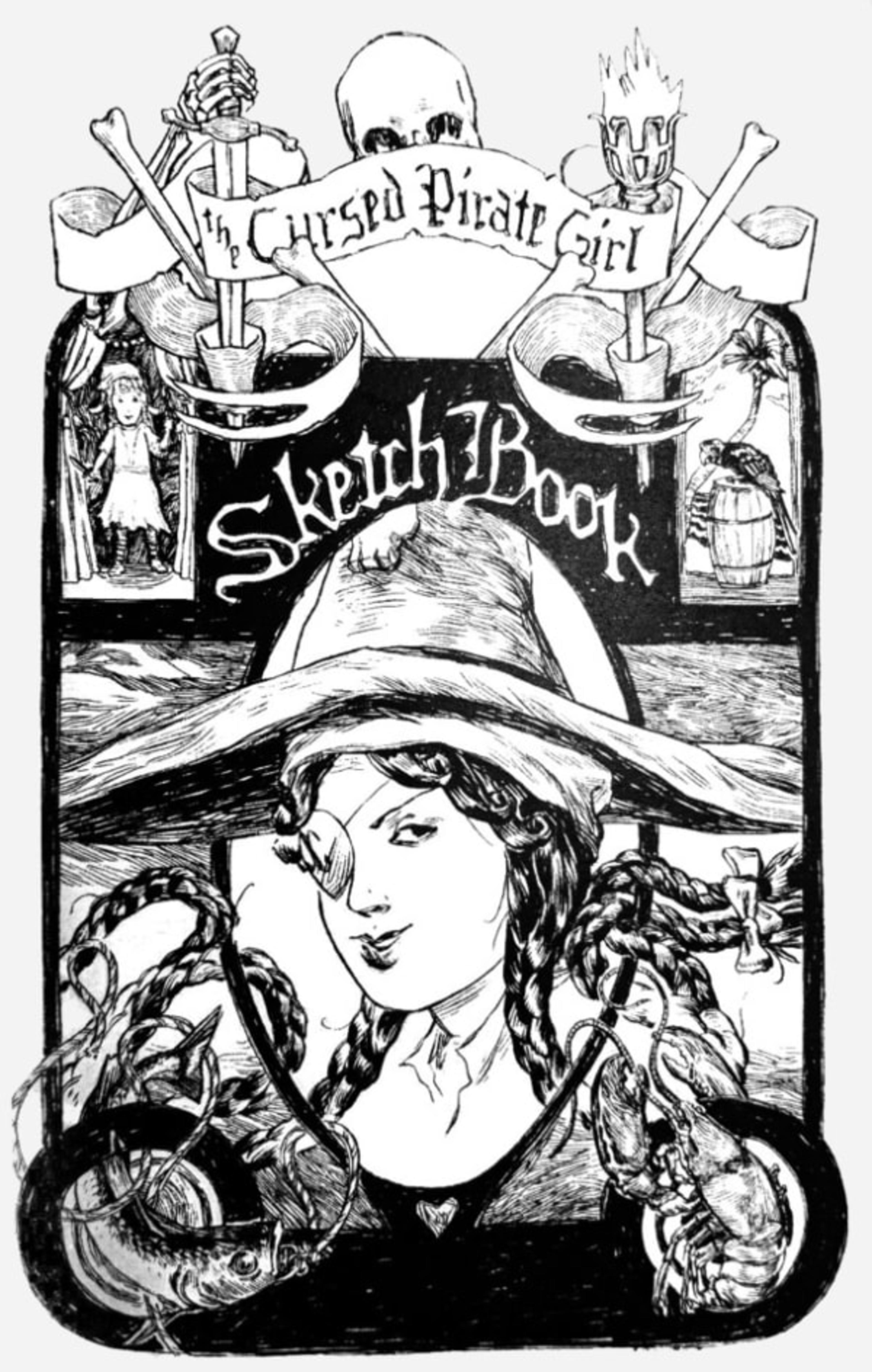 Cursed Pirate Girl Sketchbook cover — © Comixpress