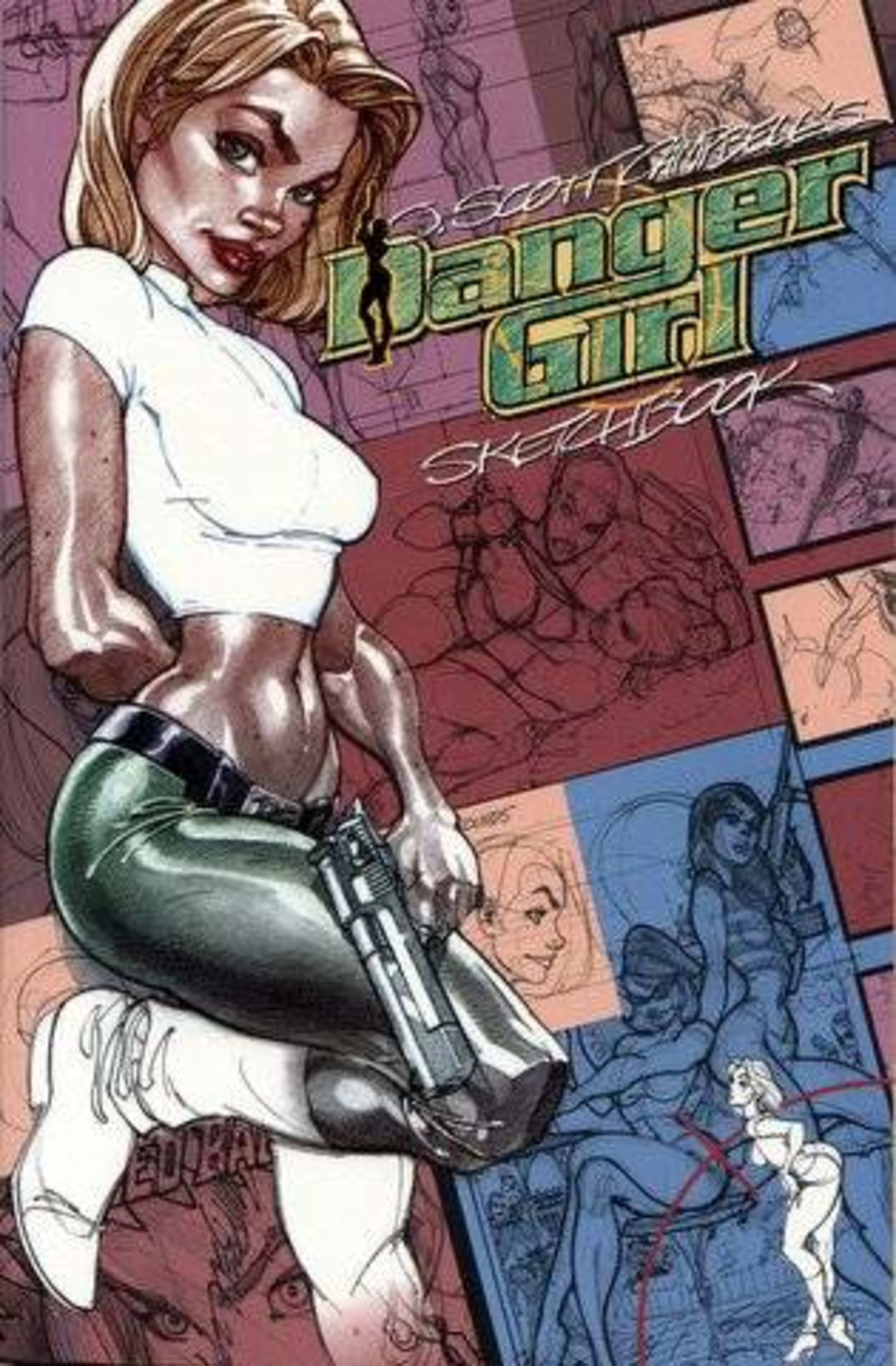 Danger Girl Sketchbook cover — © DC Comics