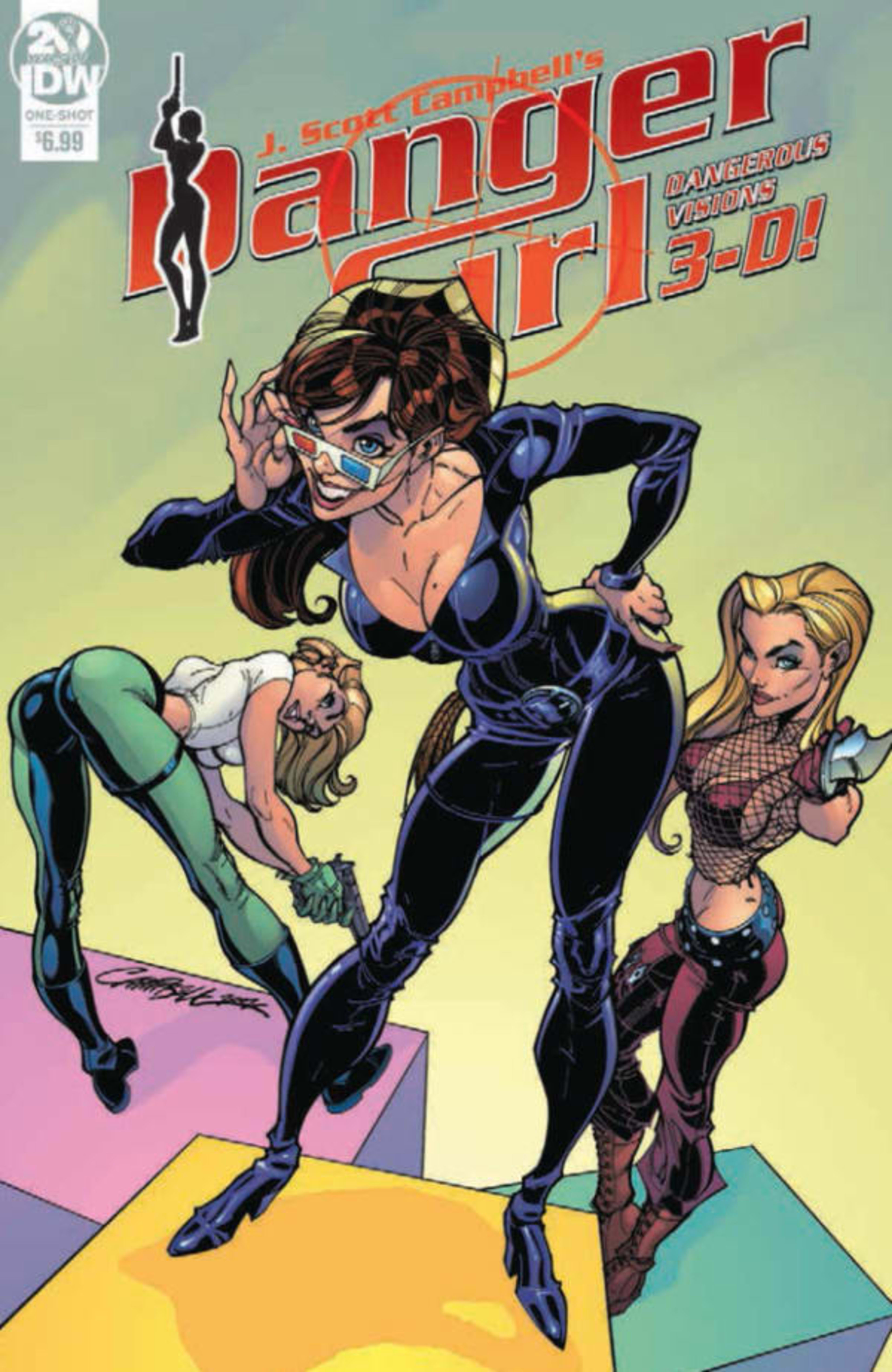 Danger Girl: Dangerous Visions 3-D! cover — © IDW Publishing