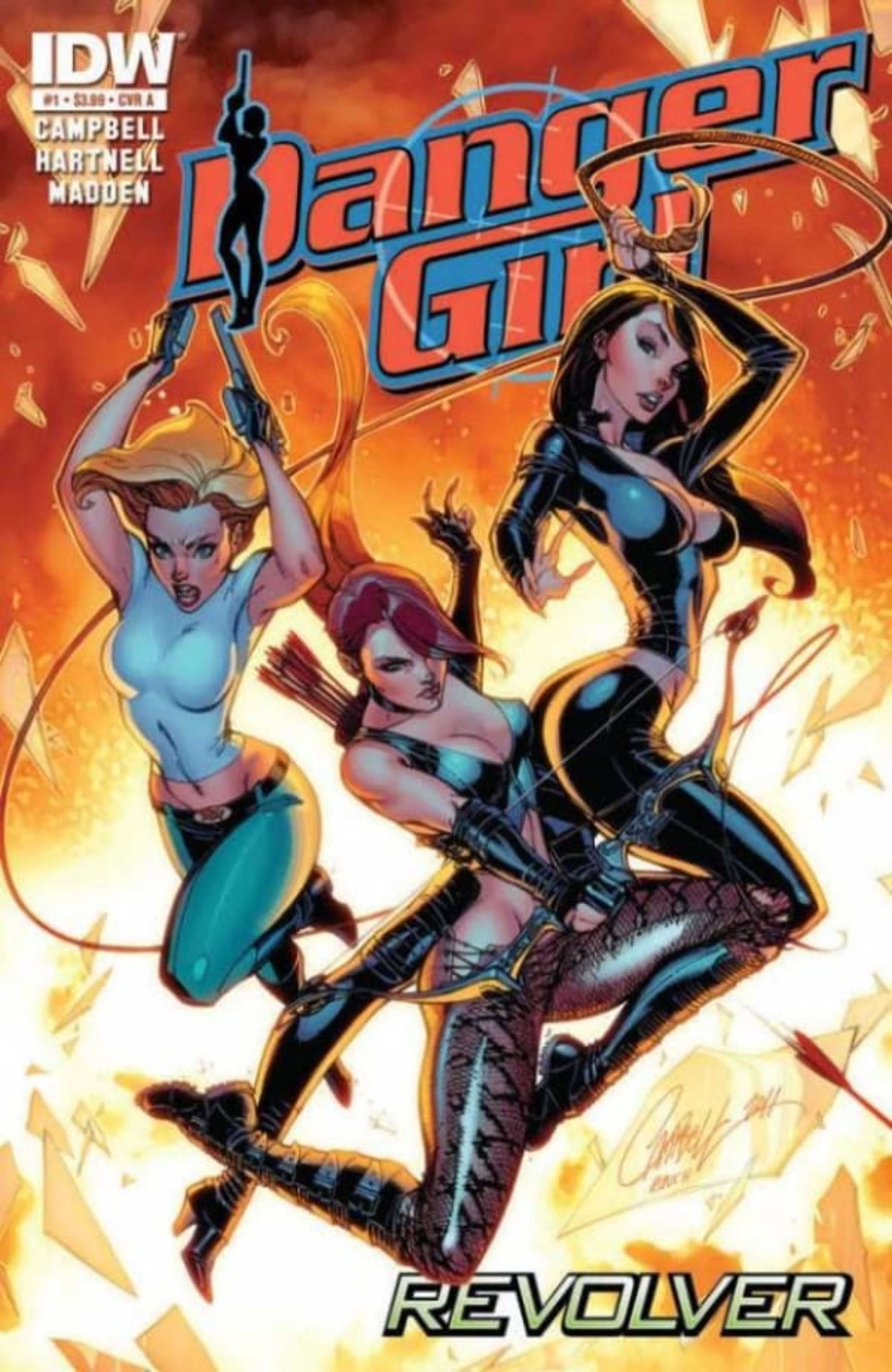 Danger Girl: Revolver cover — © IDW Publishing
