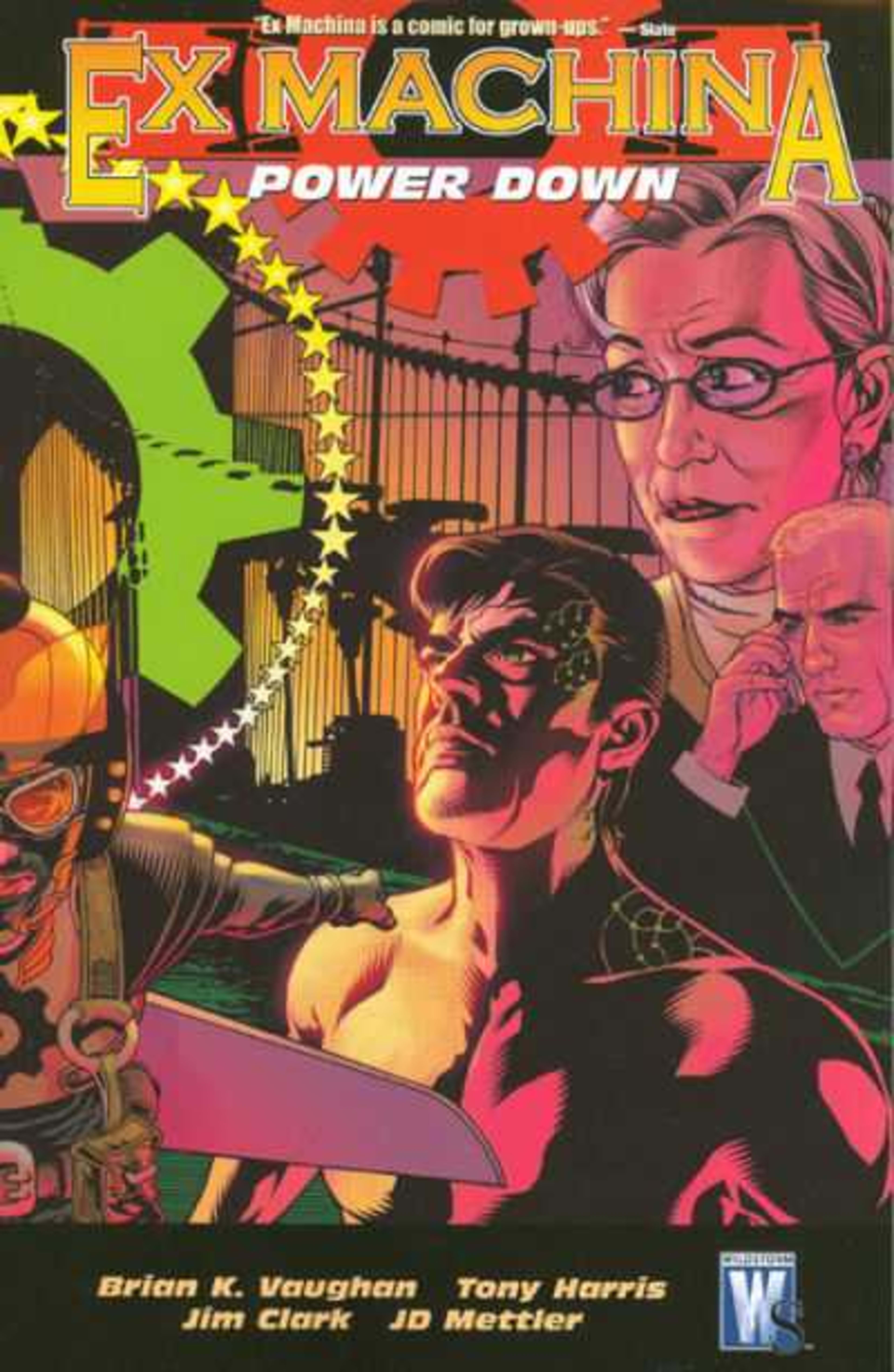 Ex Machina: Power Down cover — © DC Comics