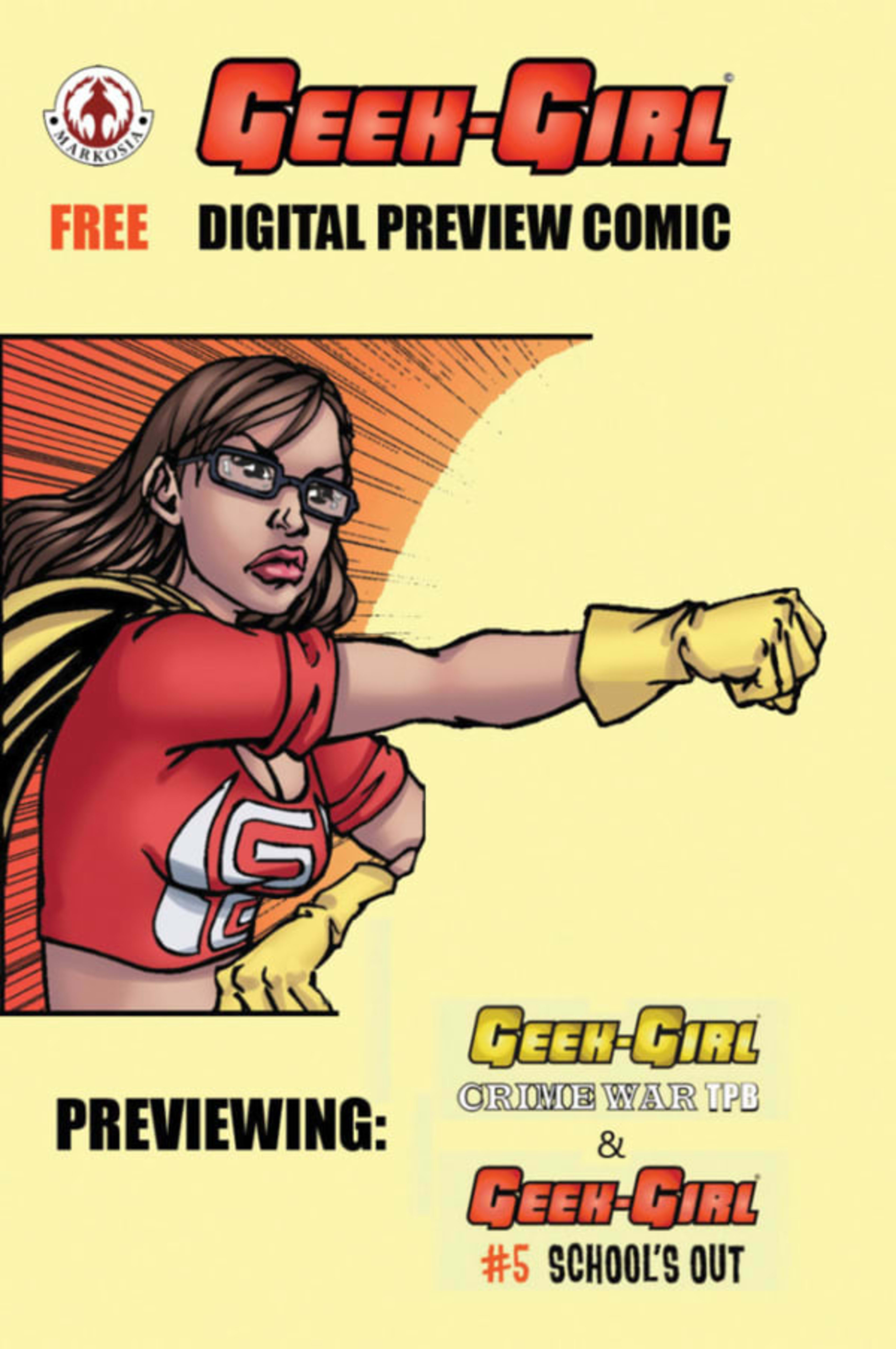 Geek-Girl Free Digital Preview Comic cover — © AAM/Markosia