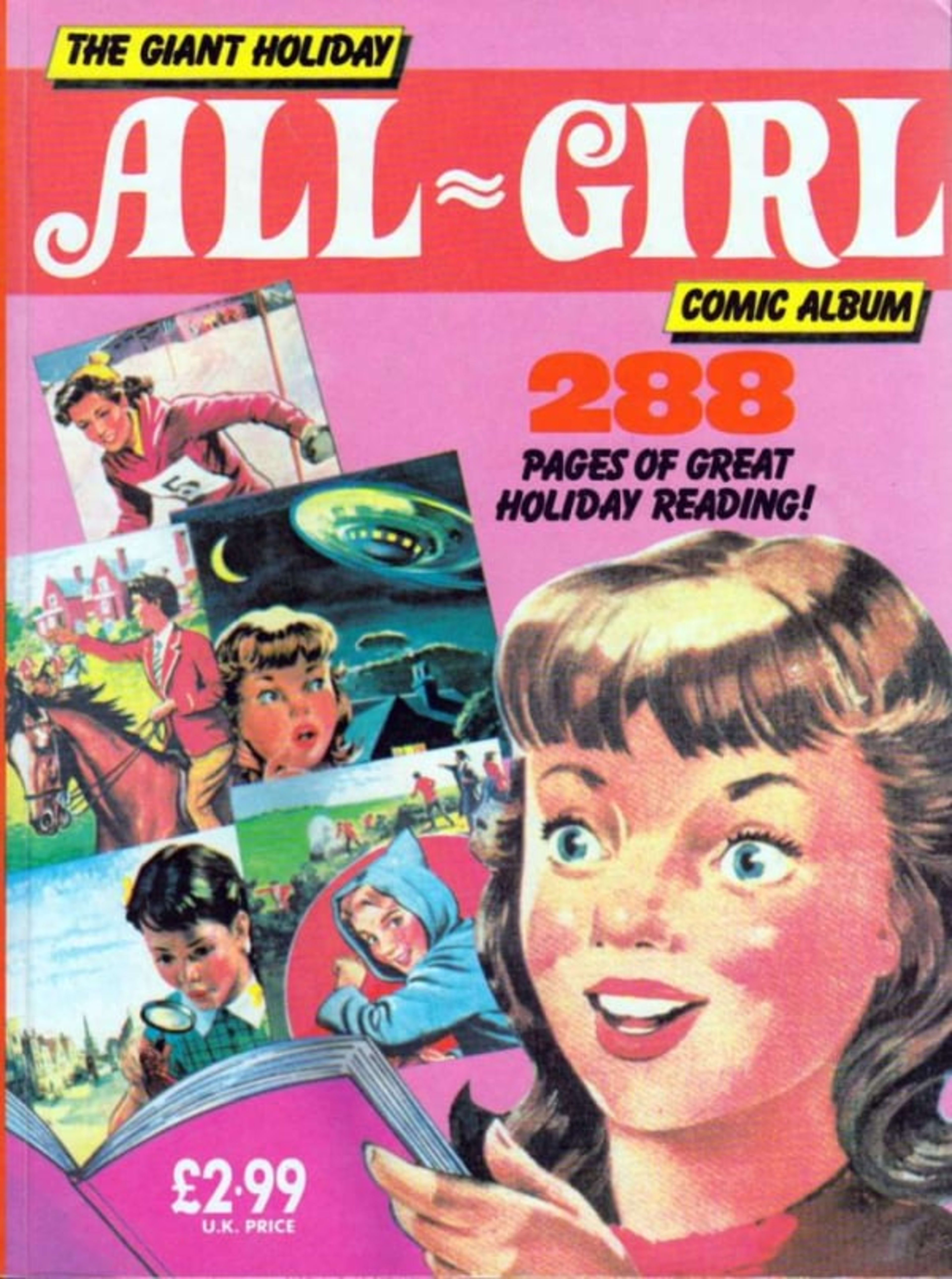 Giant Holiday All-Girl Comic Album cover — © Hawk Books