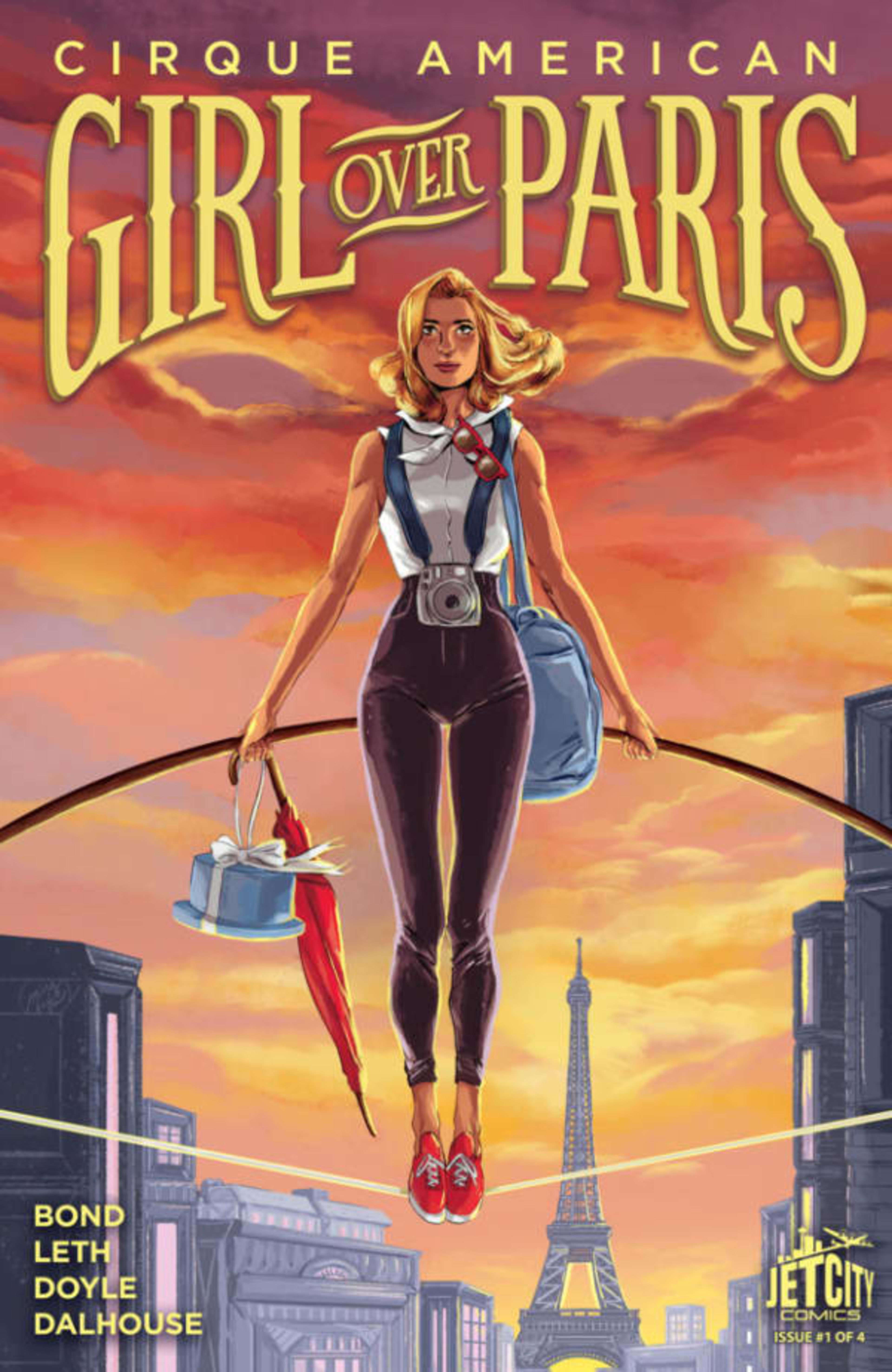 Girl Over Paris: The Cirque American Series cover — © Jet City Comics