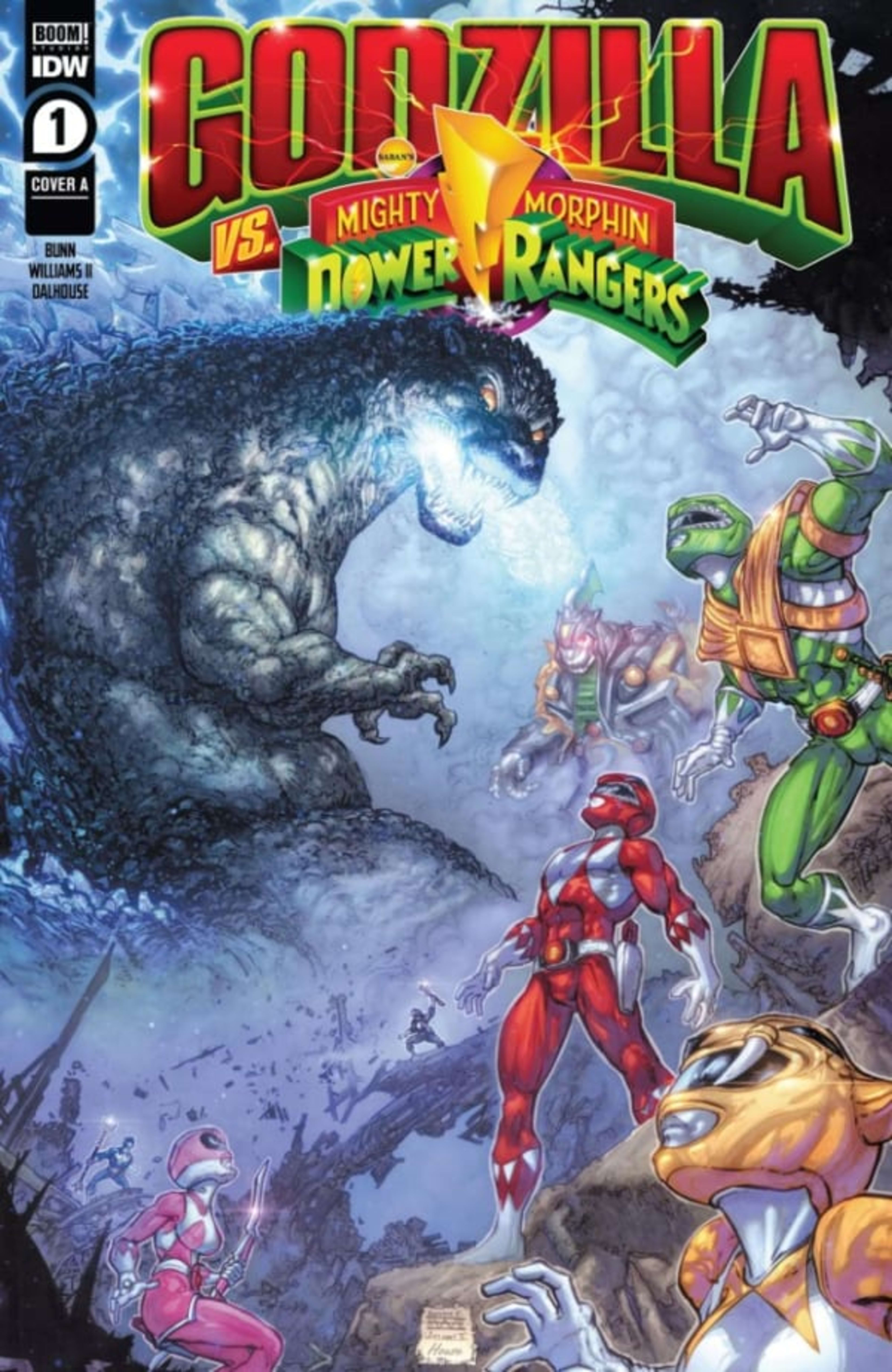 Godzilla vs. the Mighty Morphin Power Rangers cover — © IDW Publishing