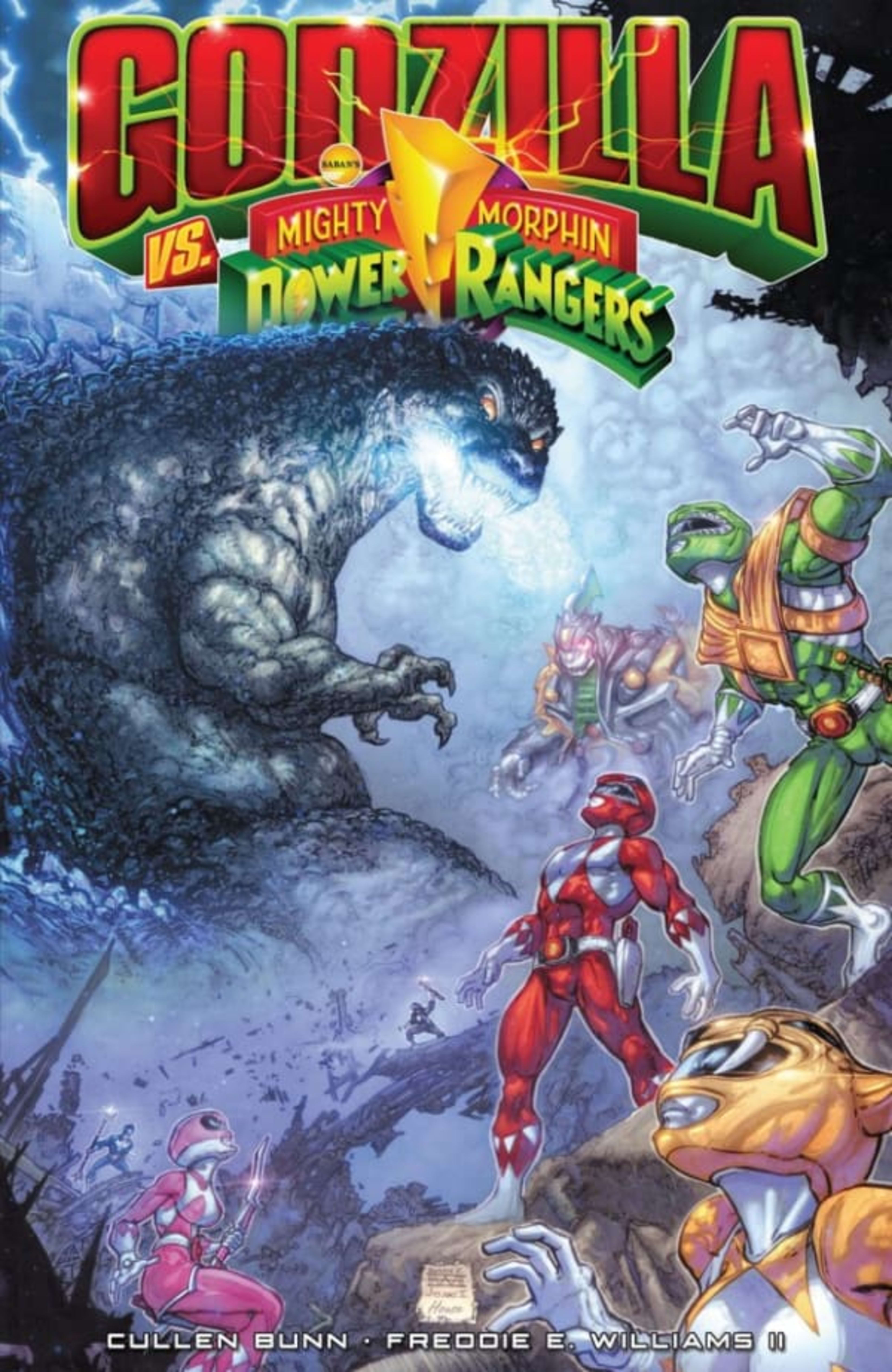 Godzilla vs. the Mighty Morphin Power Rangers cover — © IDW Publishing